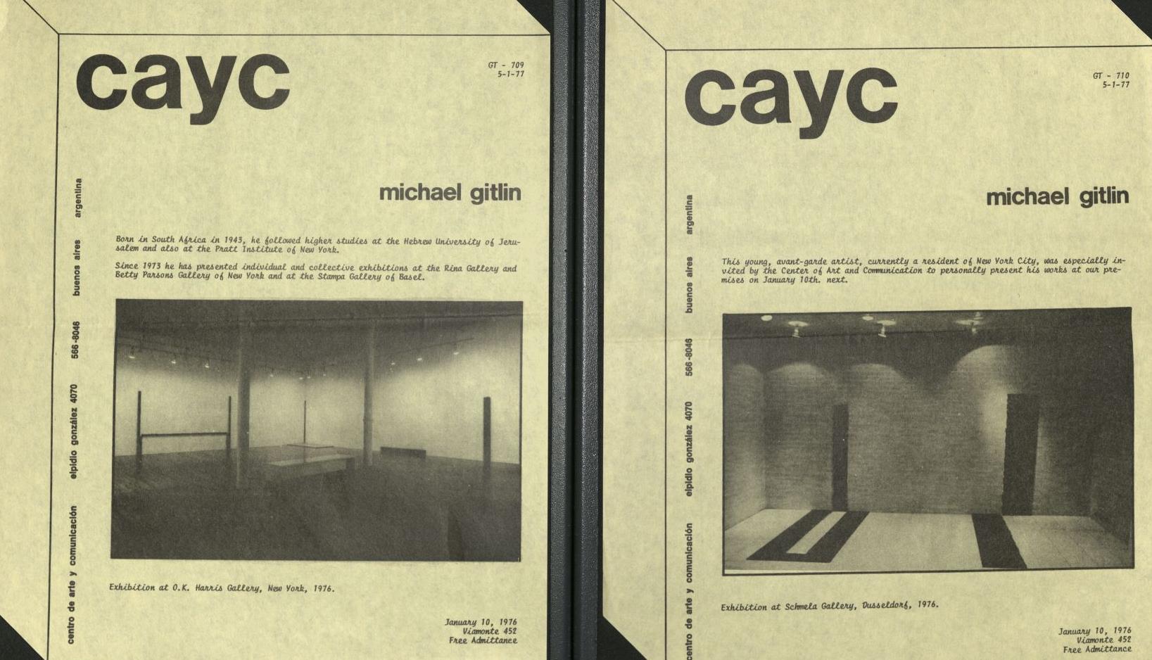 Two covers with black and white photo reproductions