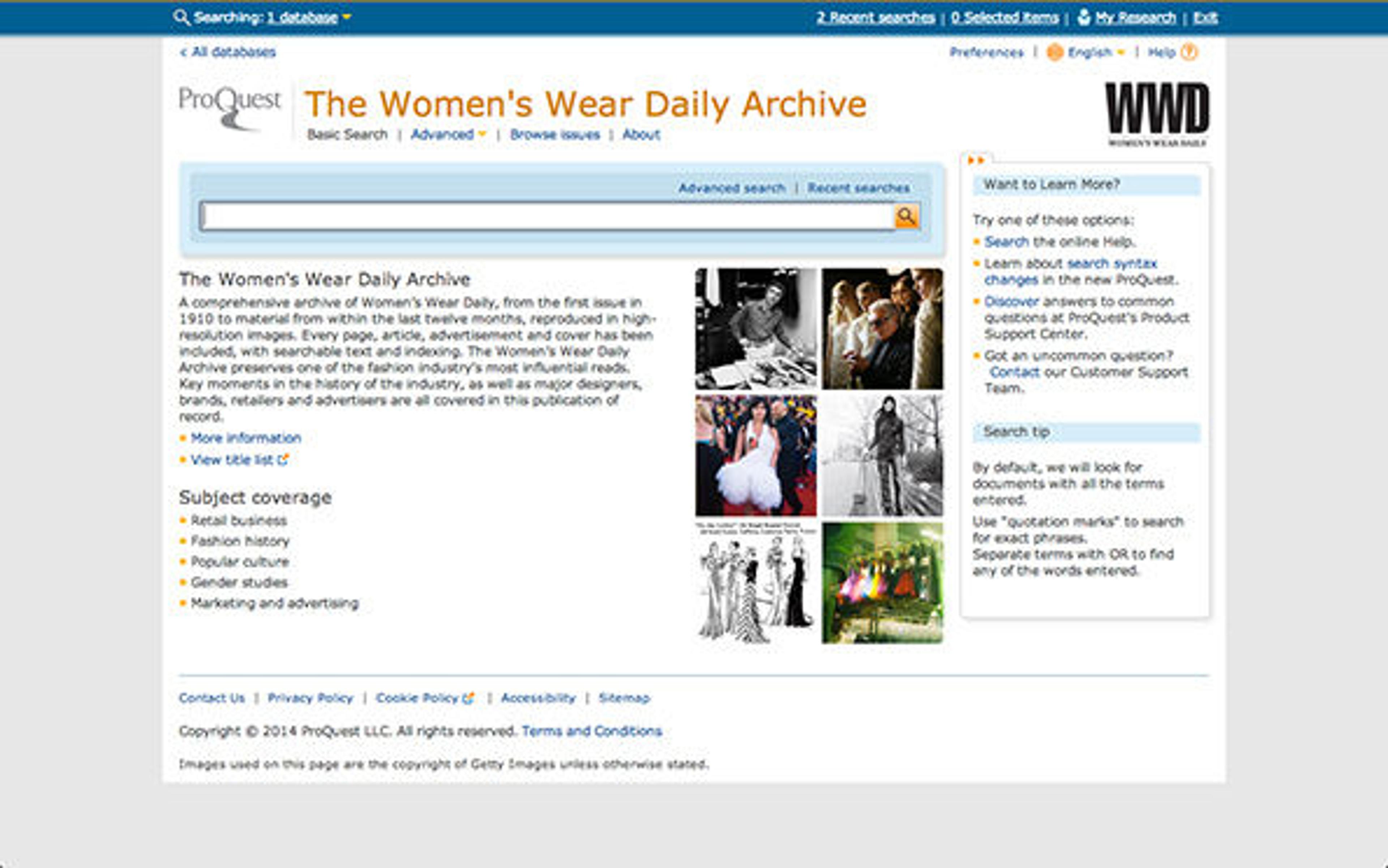 Women’s Wear Daily Archive 