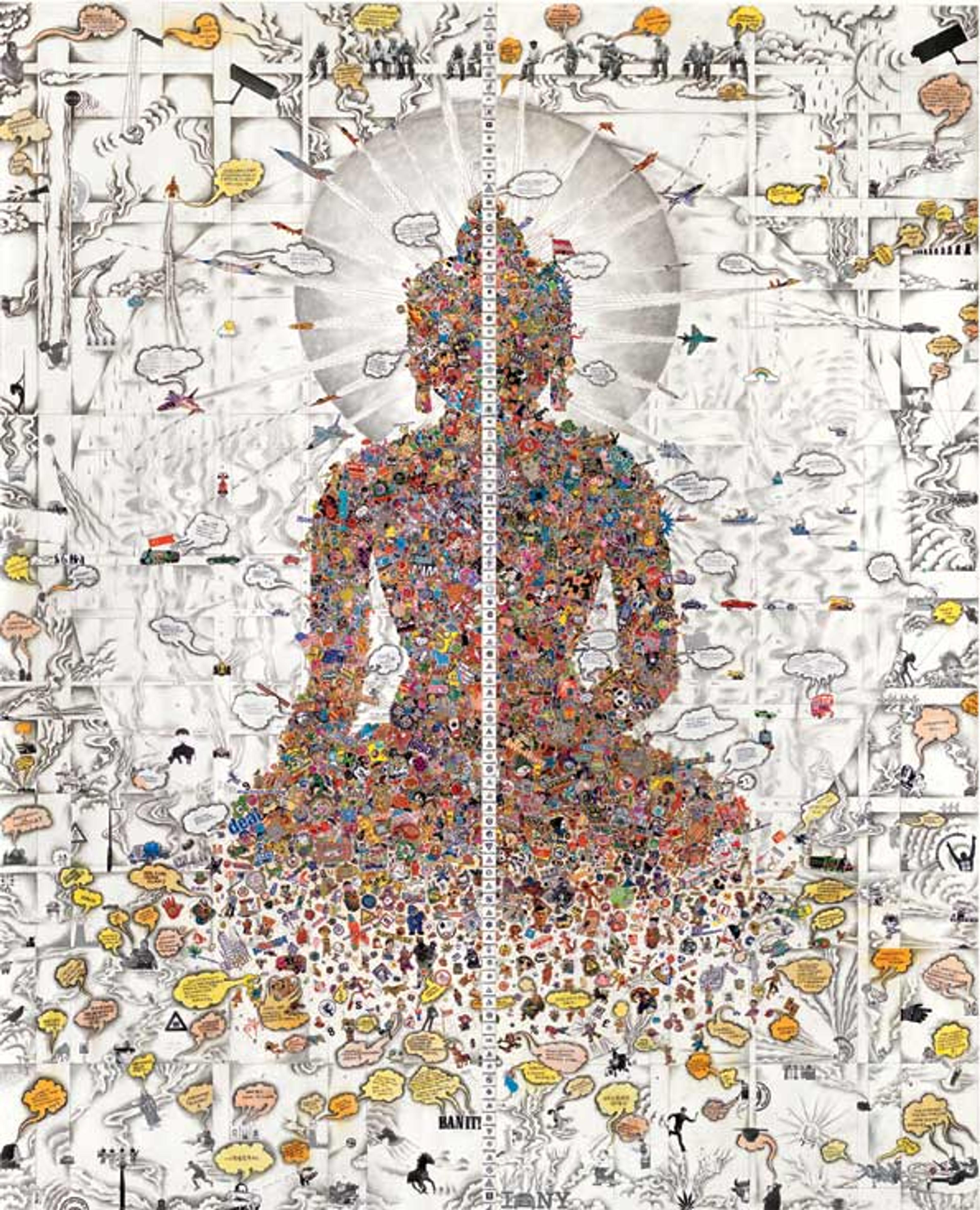 Gonkar Gyatso (born Lhasa, 1961). Dissected Buddha, 2011.