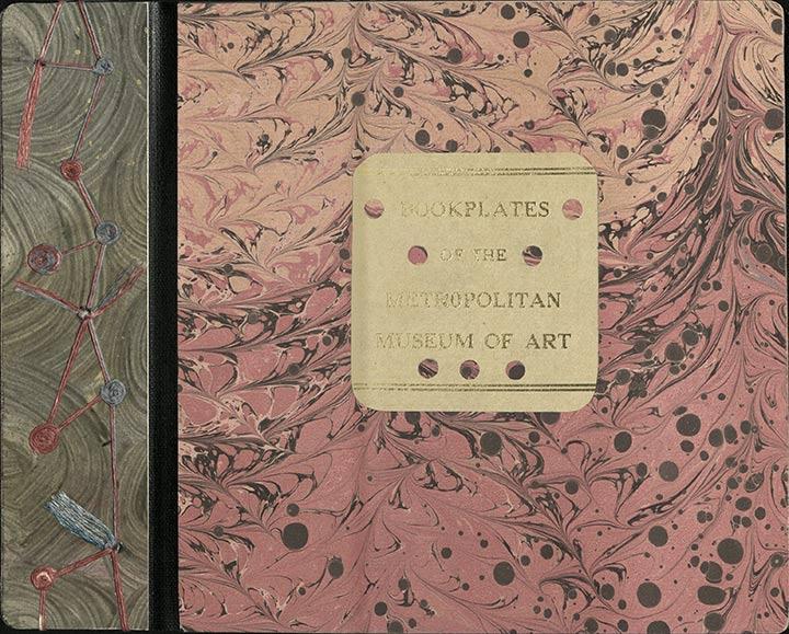 Marbled bookplate