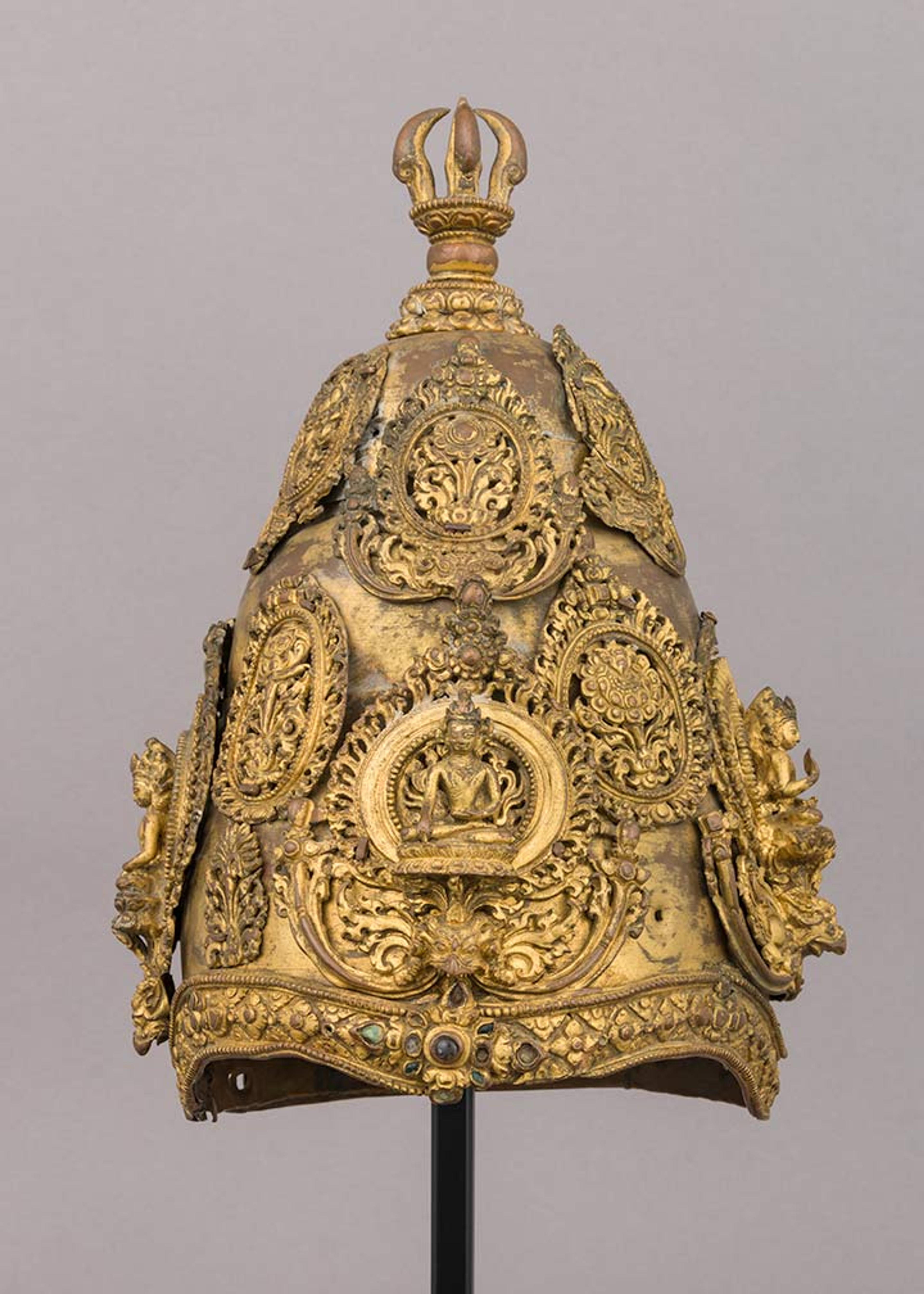 Vajracarya priest's crown, 13th century