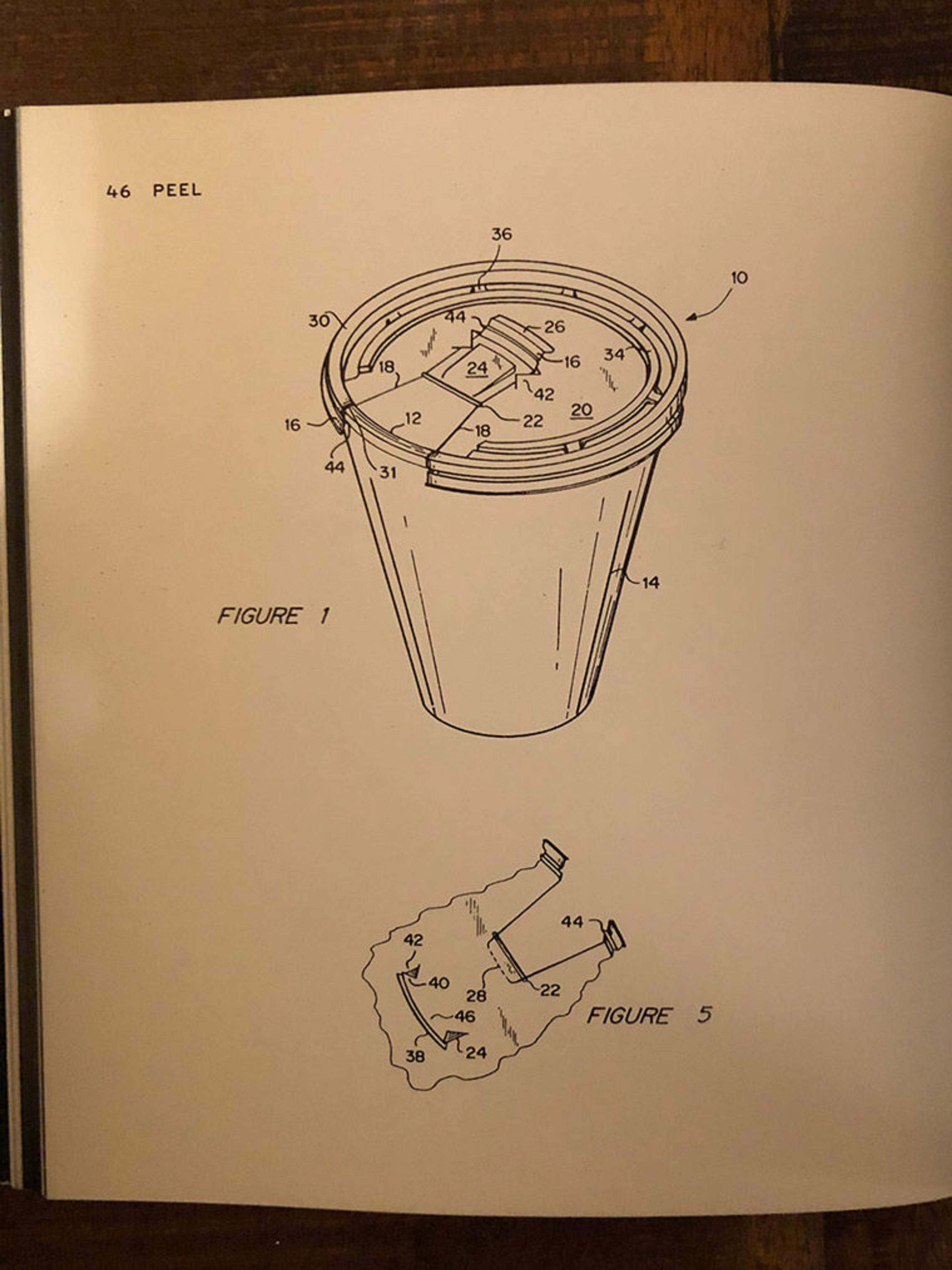 Diagram of a coffee cup