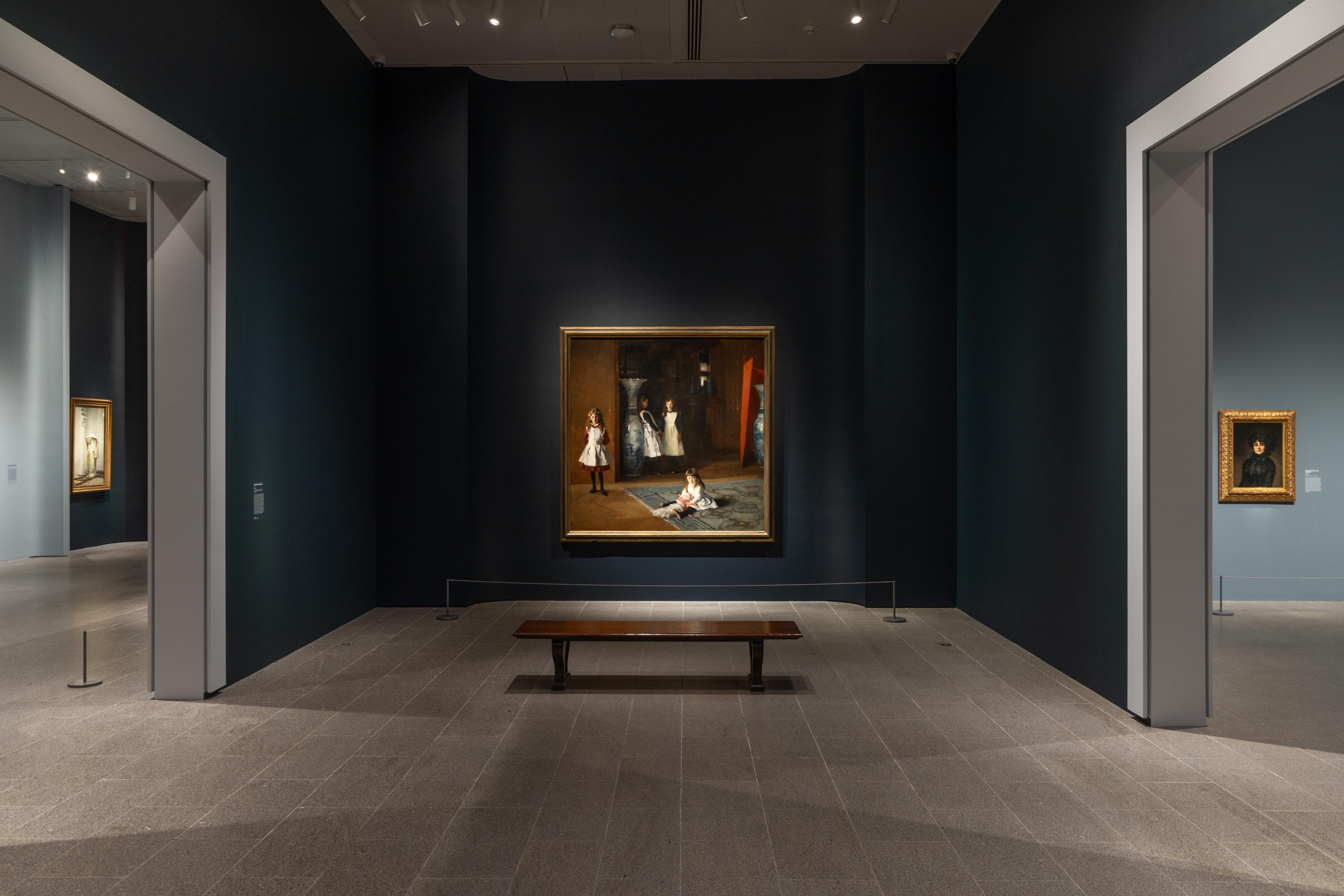 Large gallery view of a single painting.