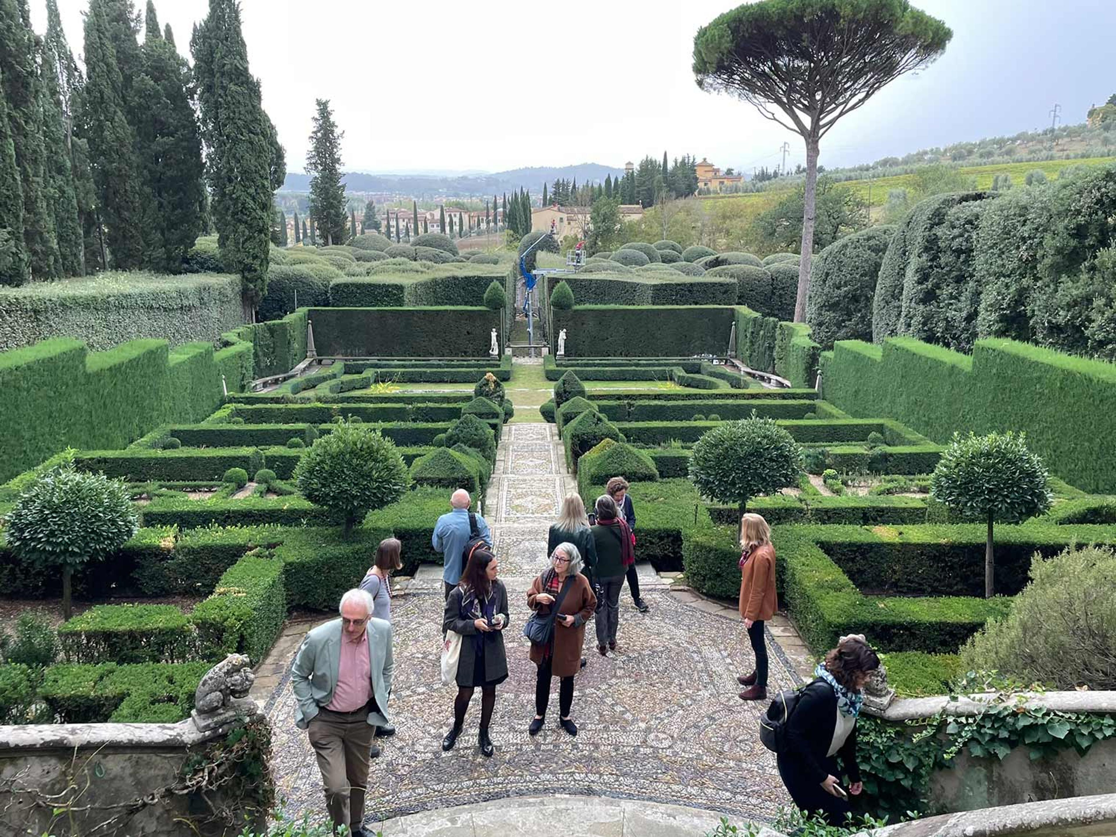 Gorgeous outdoor shot of Italian gardens