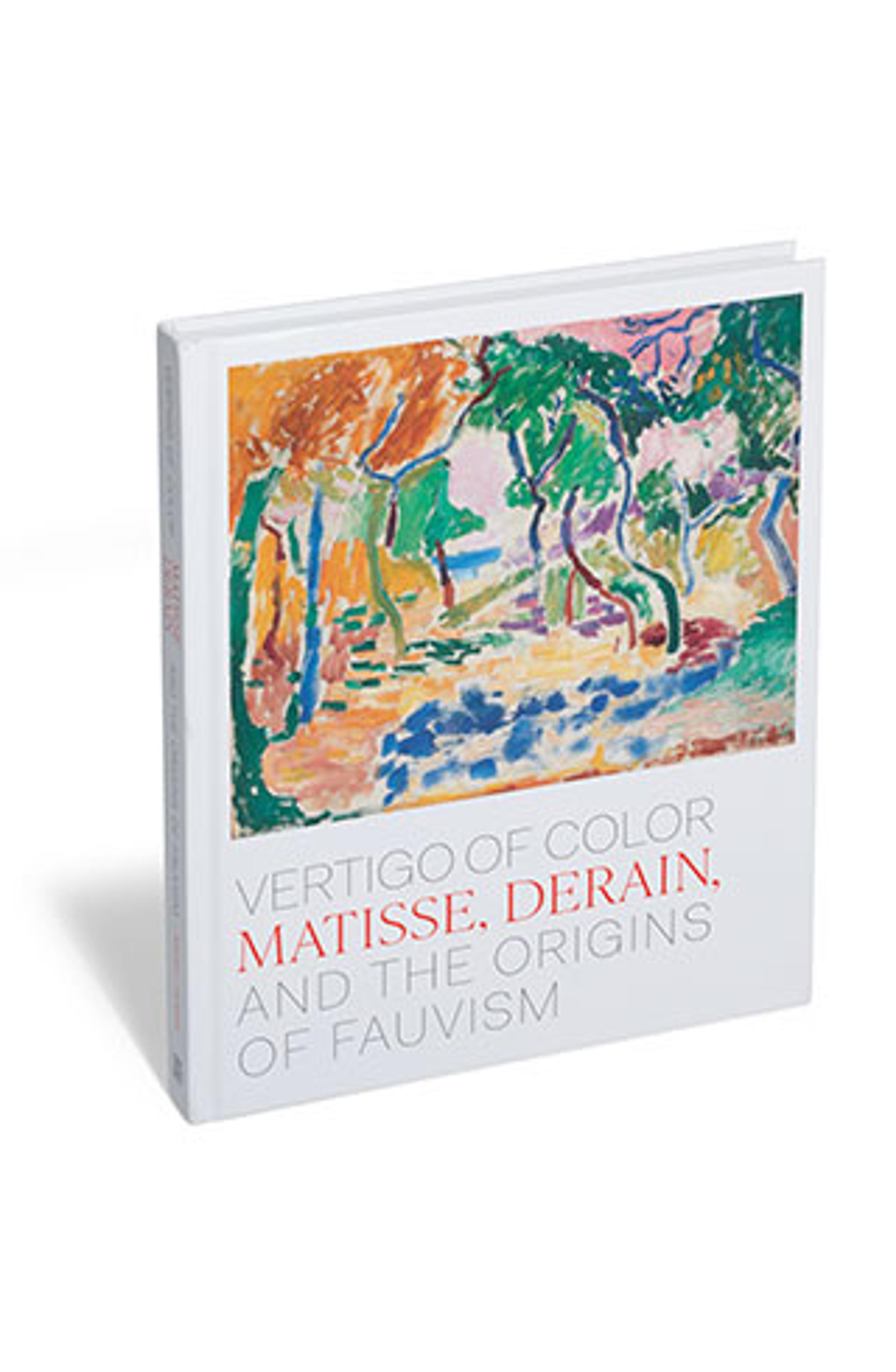 Vertigo of color book, with color illustration on the cover, standing up right against white backdrop.