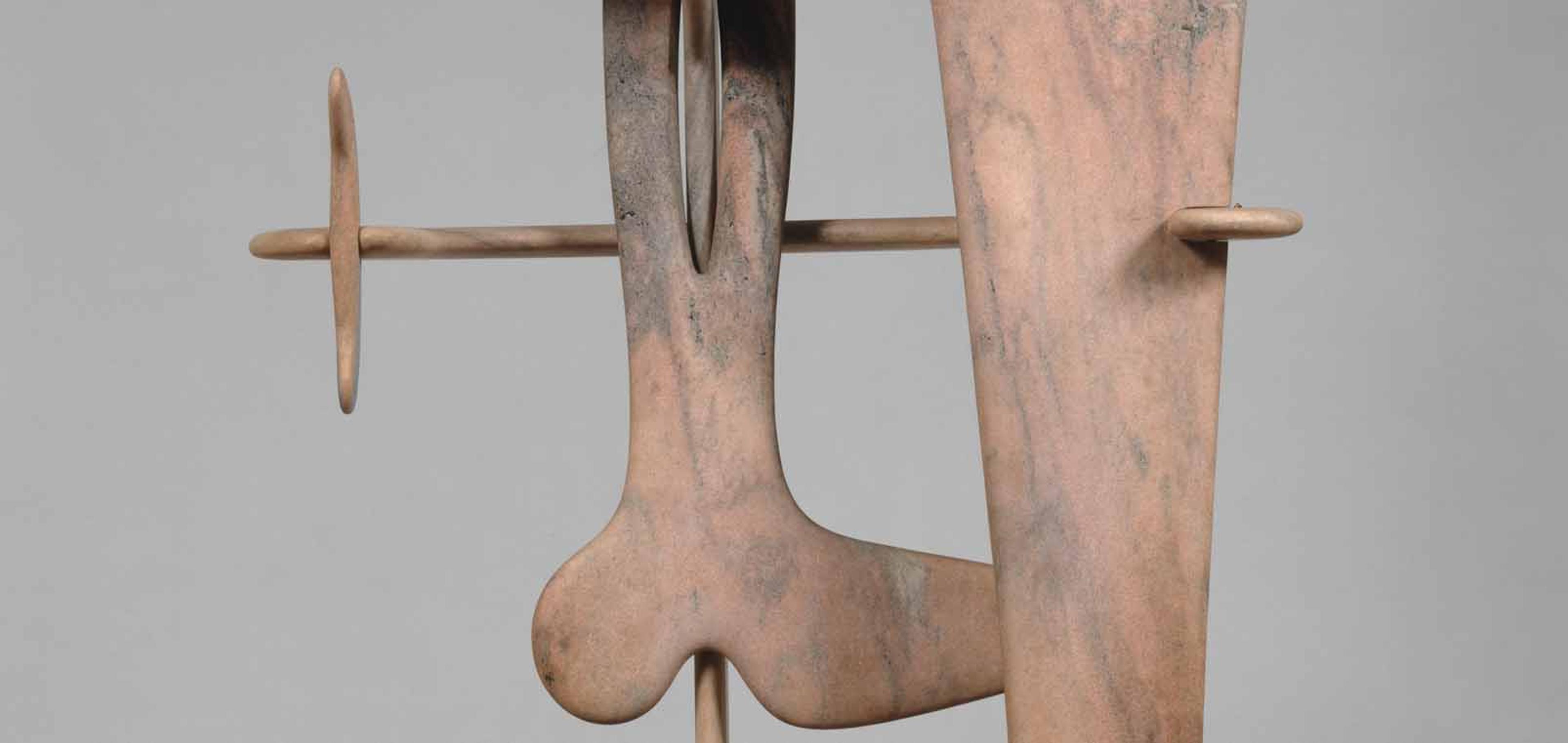A detail from Isamu Noguchi's scultpture, Kouros