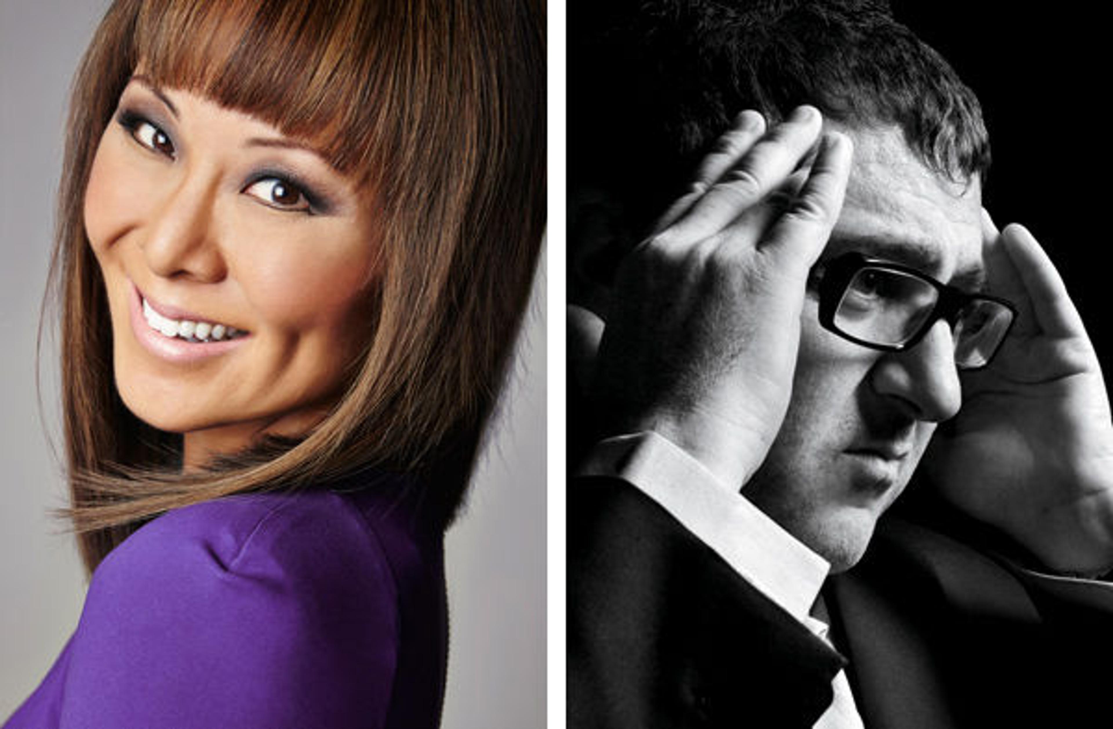 Left: Alina Cho. Photo by Paul Bobadilla Sangster. Right: Alber Elbaz. Photo by David Sims