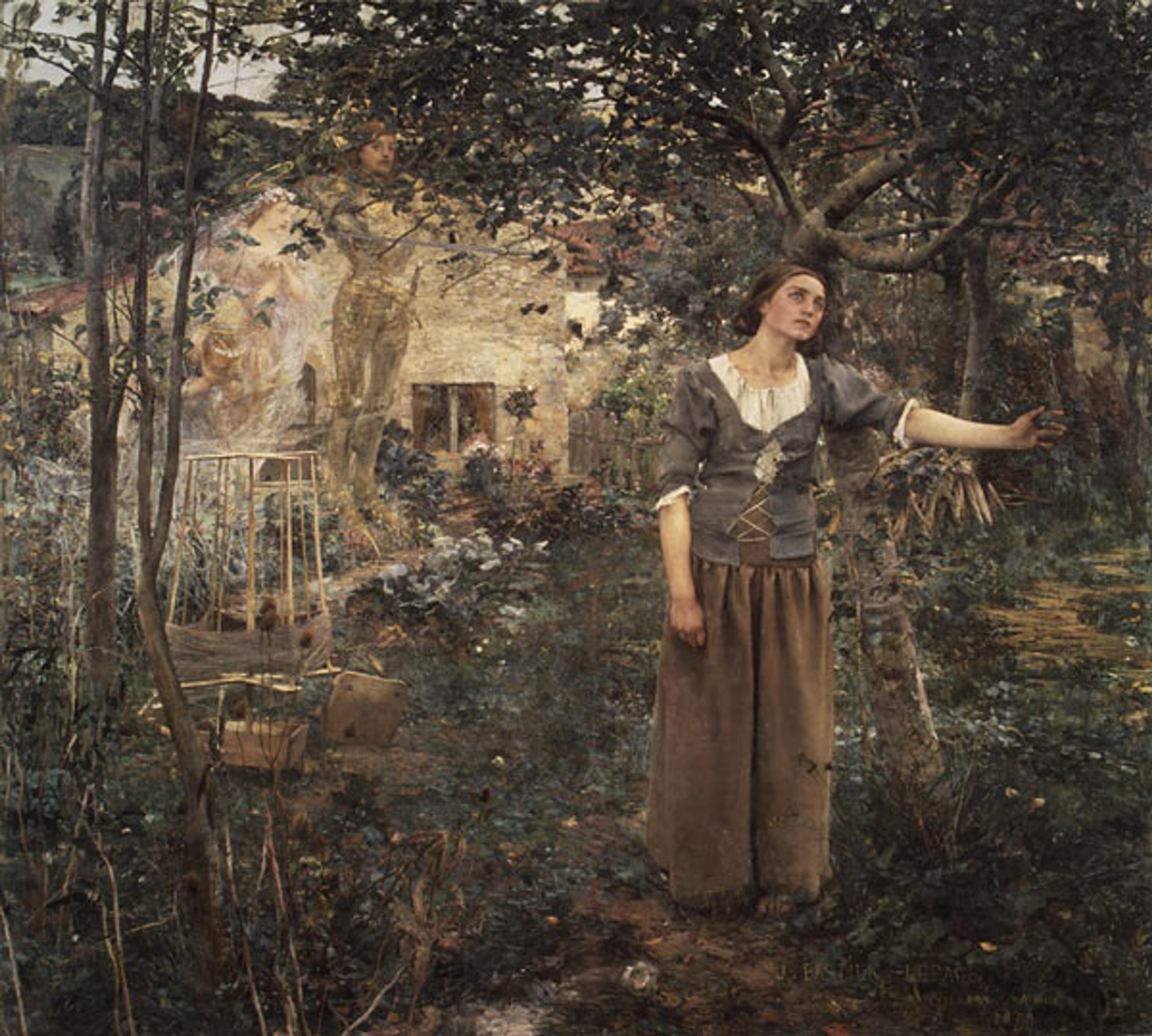 Jules Bastien–Lepage (French, 1848–1884). Joan of Arc, 1879. Oil on canvas; 100 x 110 in. (254 x 279.4 cm). The Metropolitan Museum of Art, New York, Gift of Erwin Davis, 1889 (89.21.1)