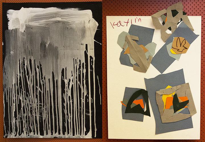 Meenakshi and Kaylia's artwork
