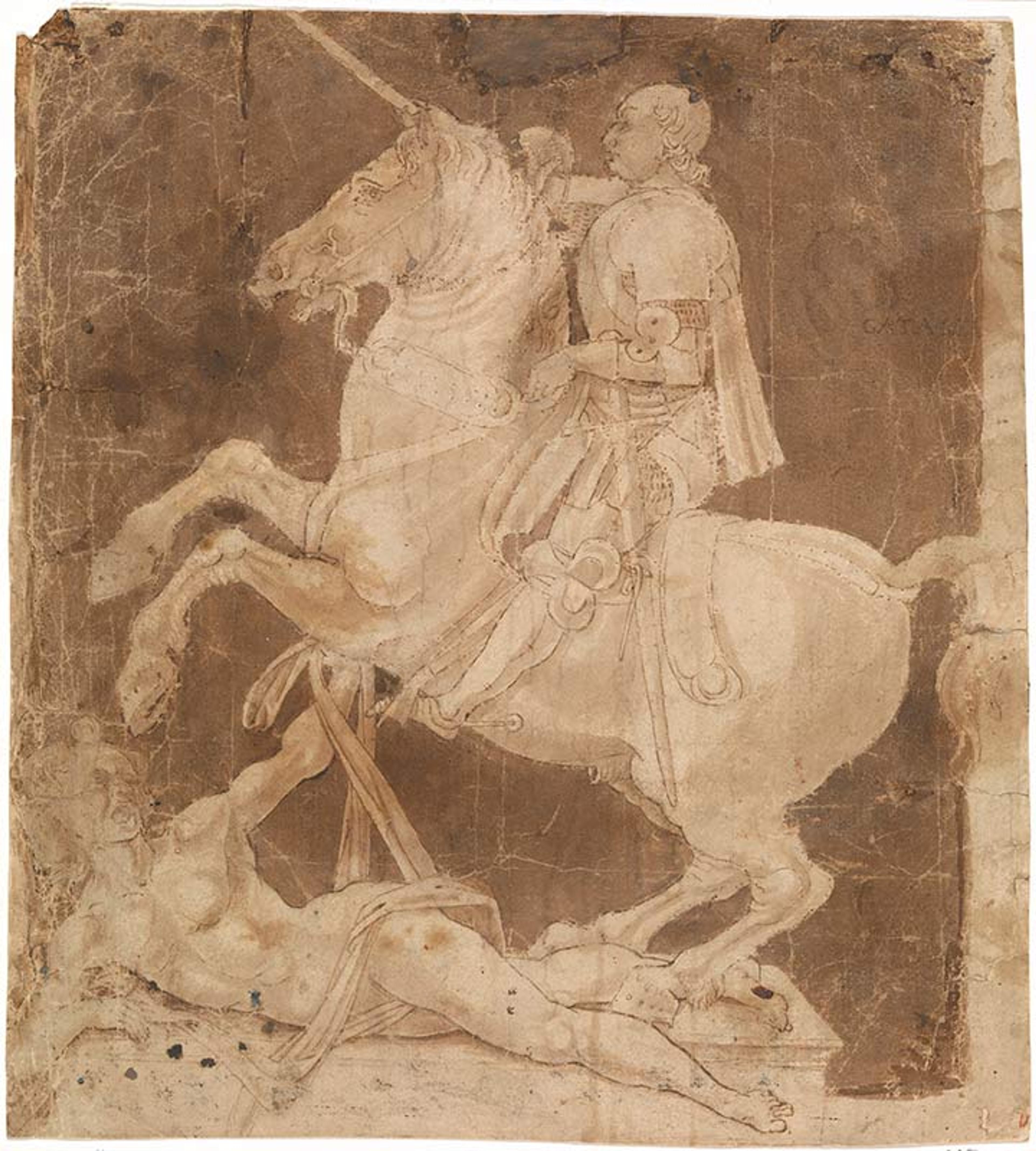Study for Equestrian Monument to Francesco Sforza by Antonio Pollaiuolo
