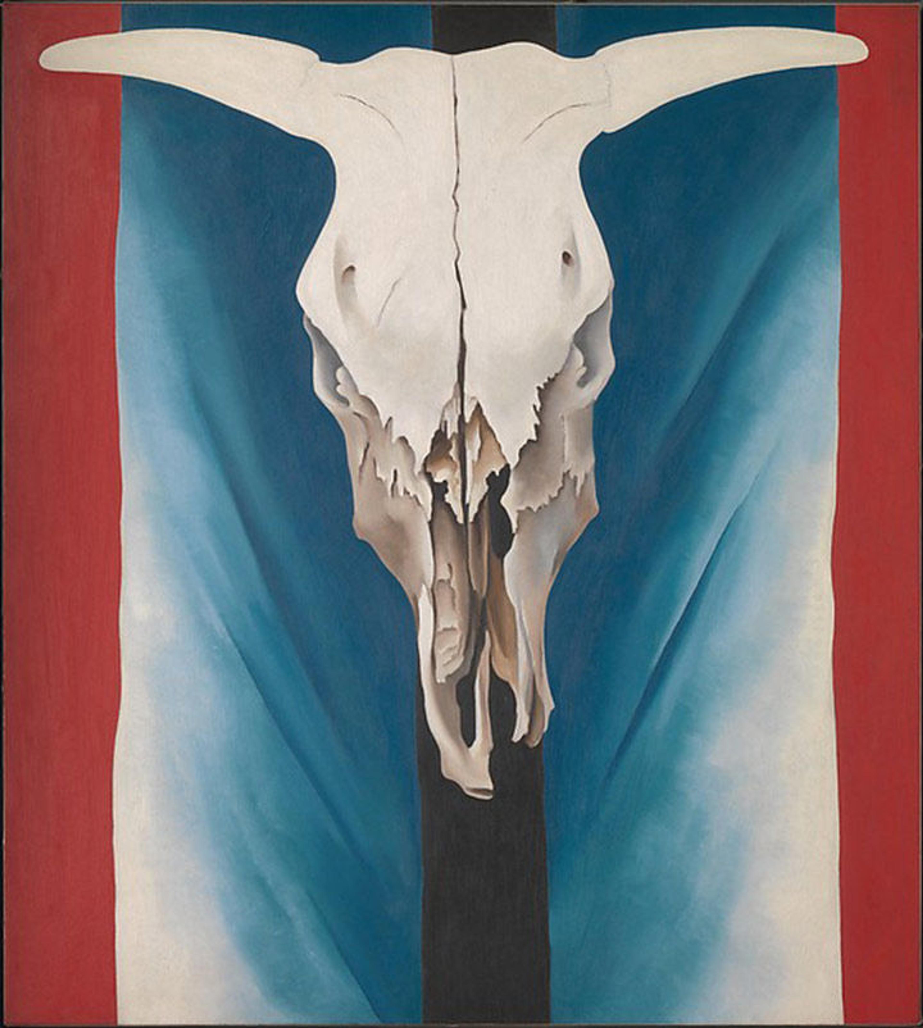 Georgia O'Keeffe, Cow's Skull: Red, White, and Blue