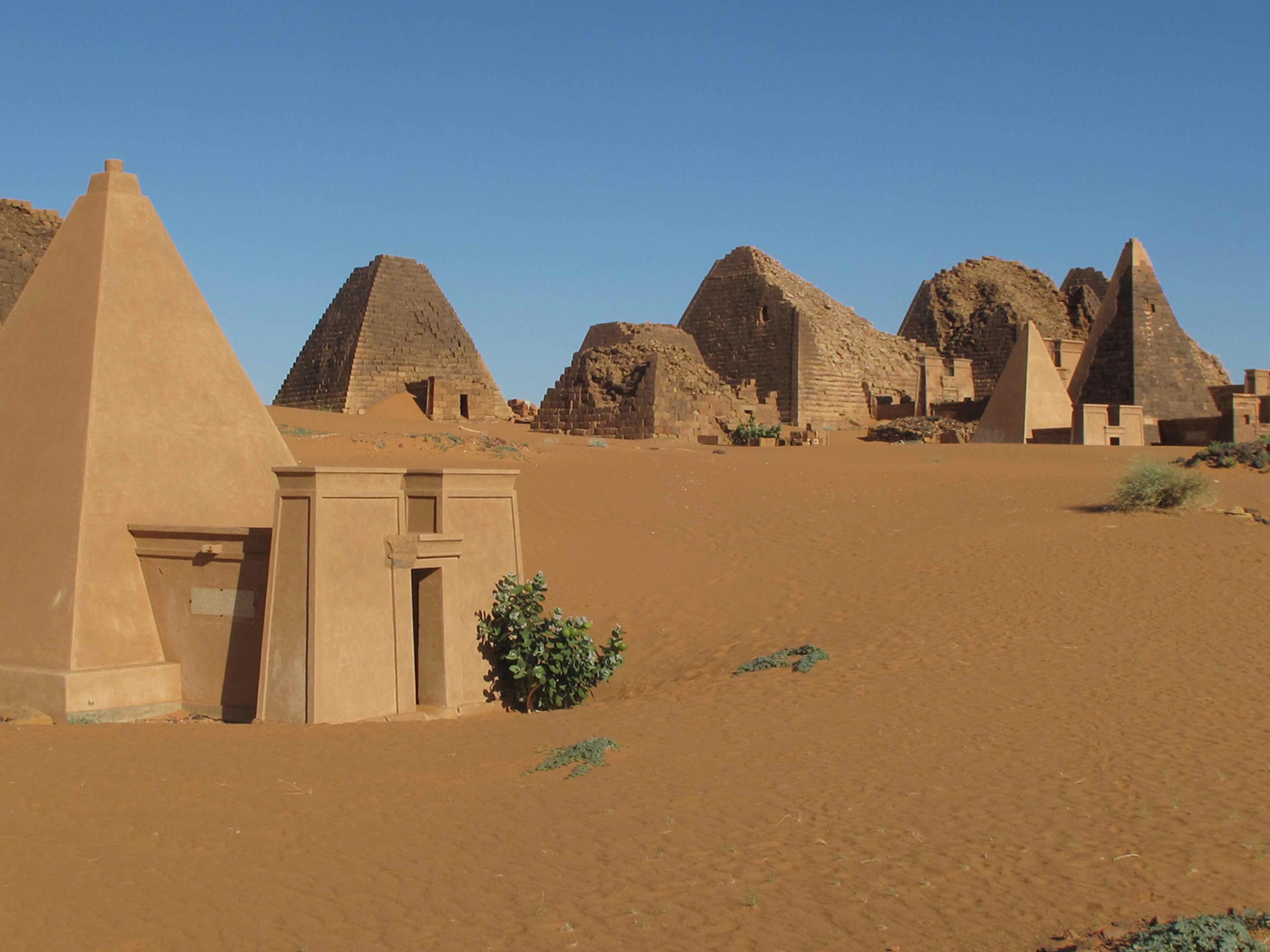Pyramids at Meroe. Photo courtesy of Peter Lacovara