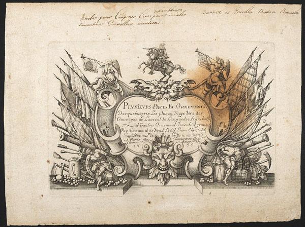 Title page from Plvsievrs Pieces et Ornements Darquebuzerie