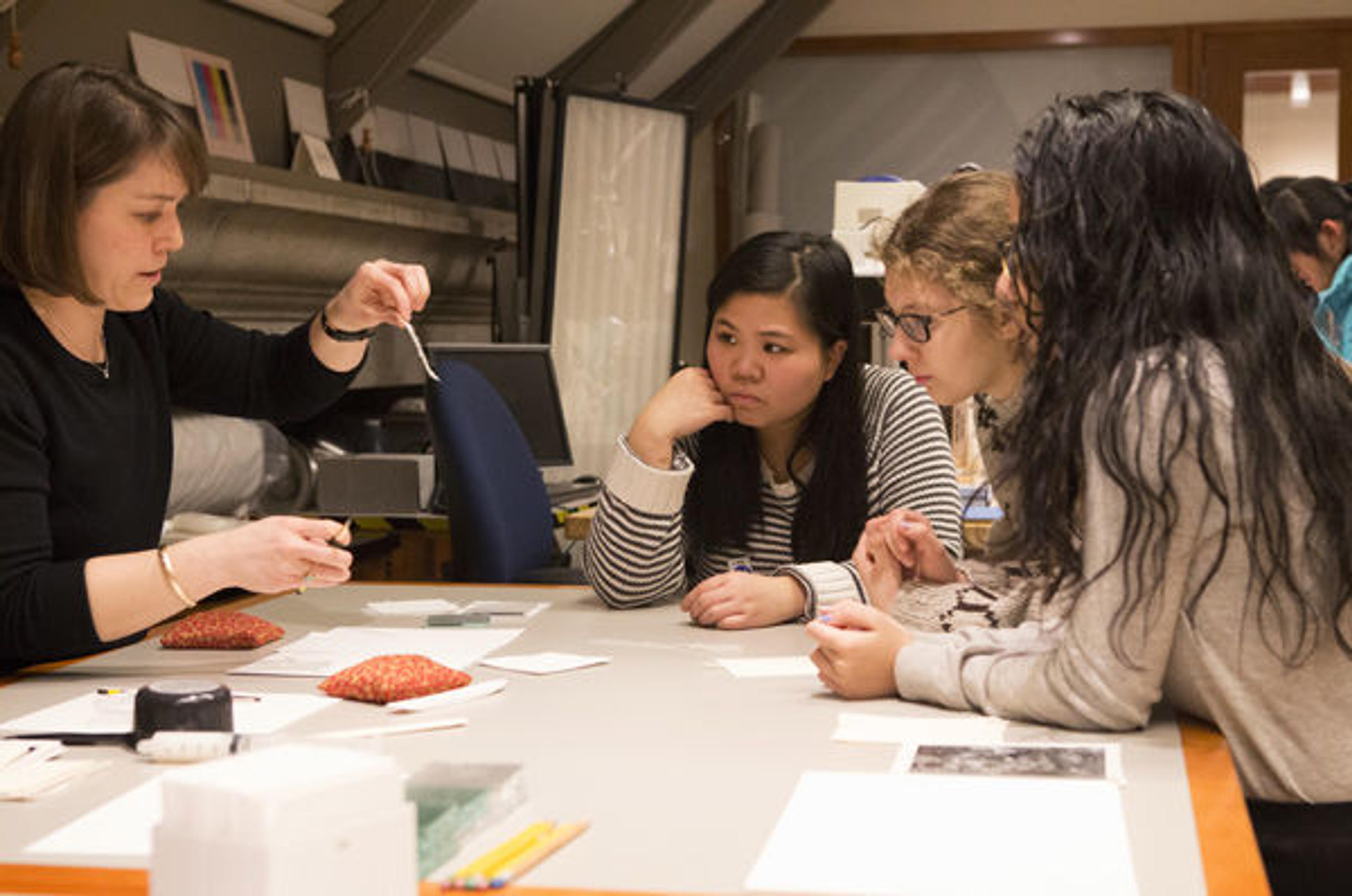 High School Interns working with Met staff