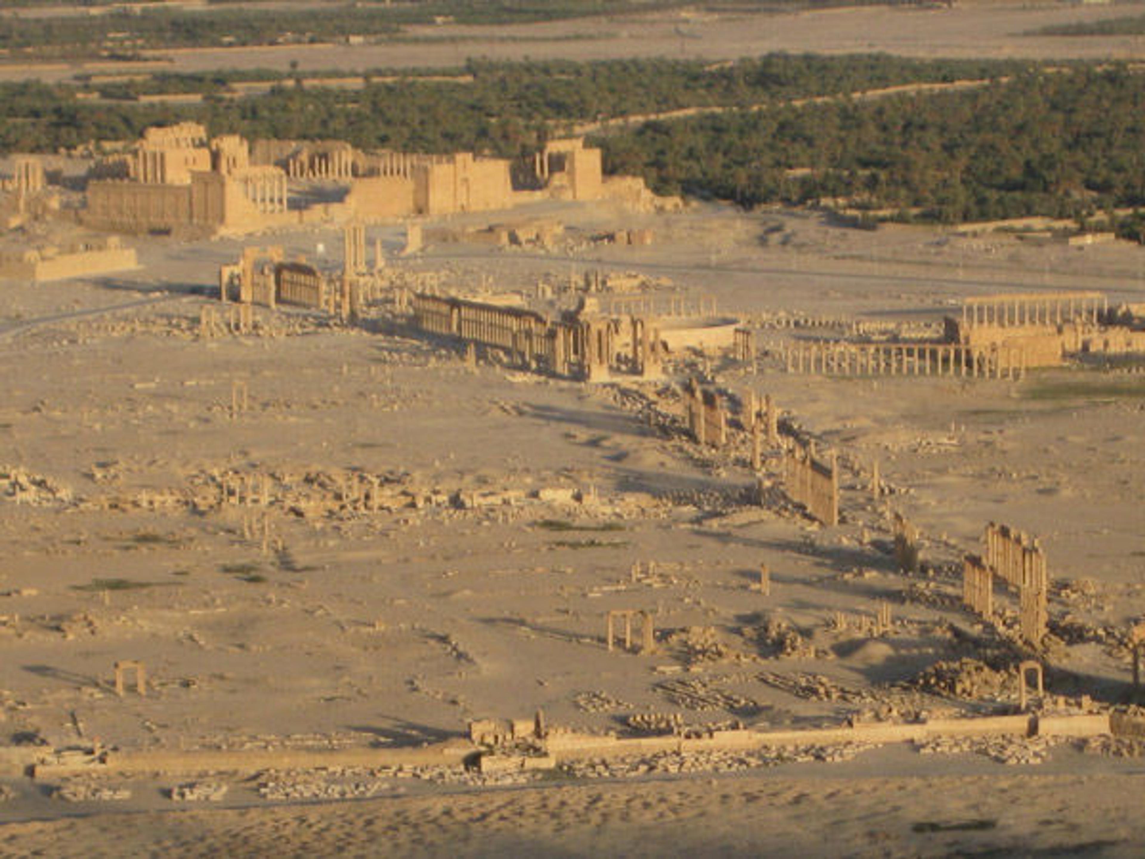 Bird's-eye view of Palmyra, Syria