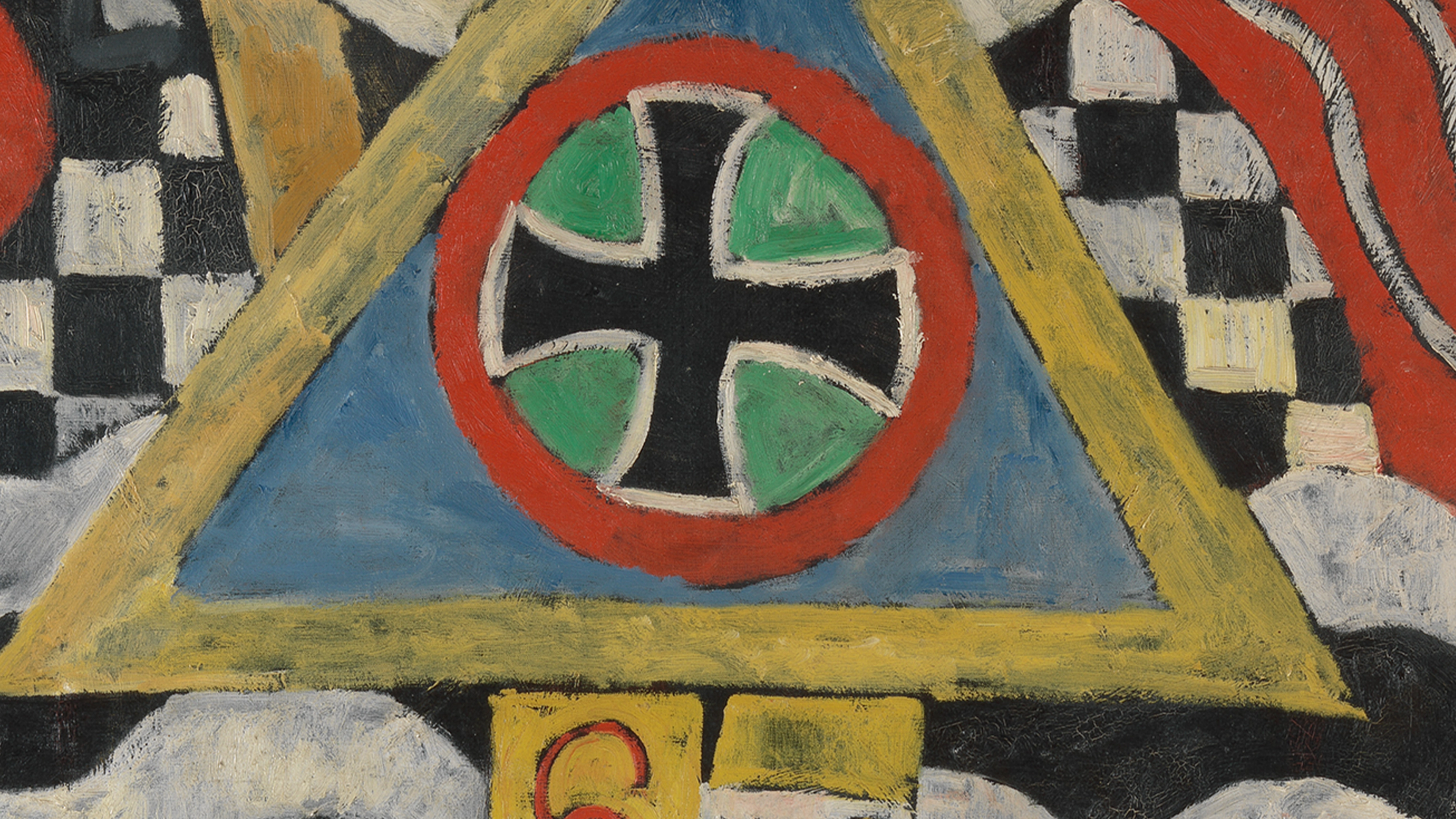Detail of Marsden Hartley's Portrait of a German Officer
