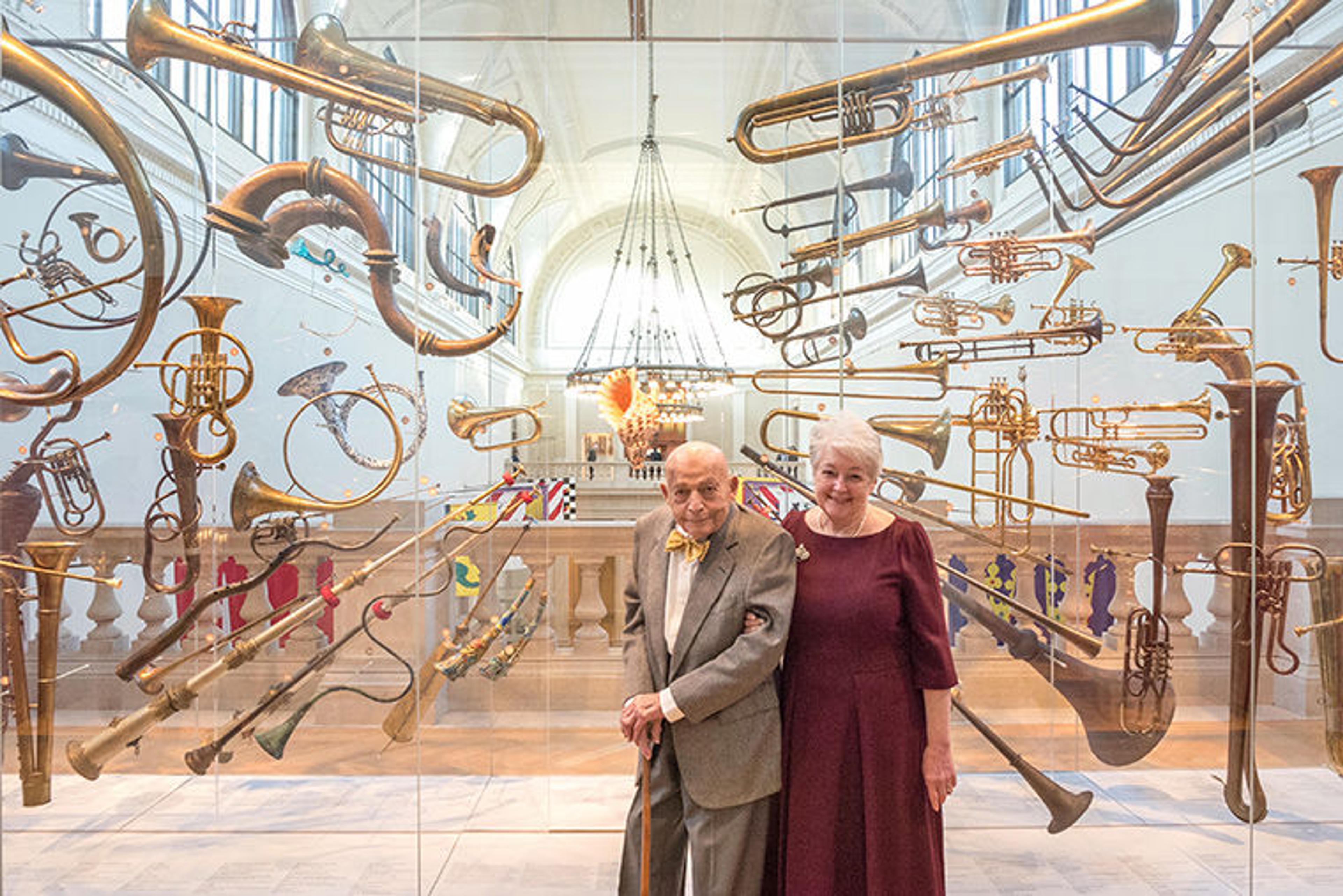 Eli Schonberger and Gail Guillet, funders of Fanfare