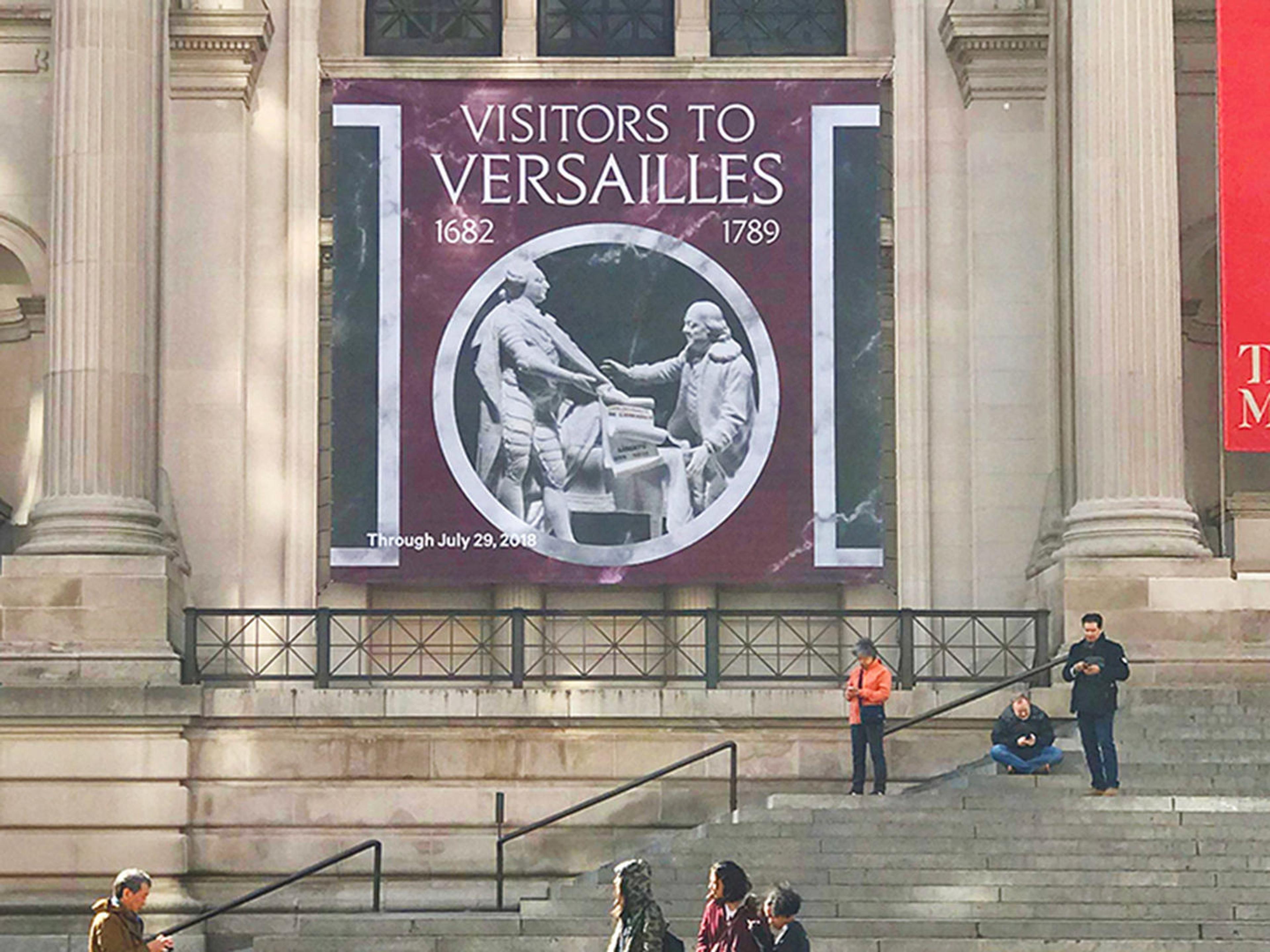 Exhibition and graphic design of Visitors to Versailles
