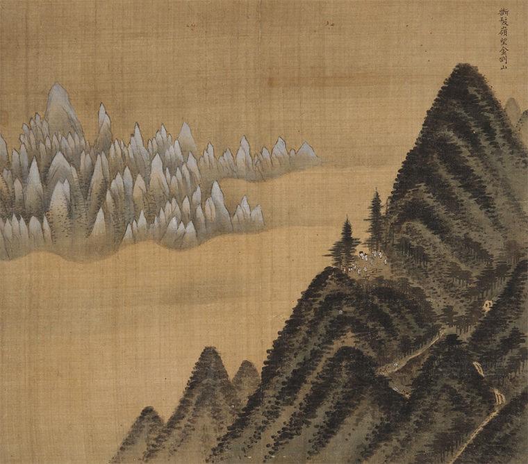 Jeong Seon Mount Geumgang viewed from Danbal Ridge