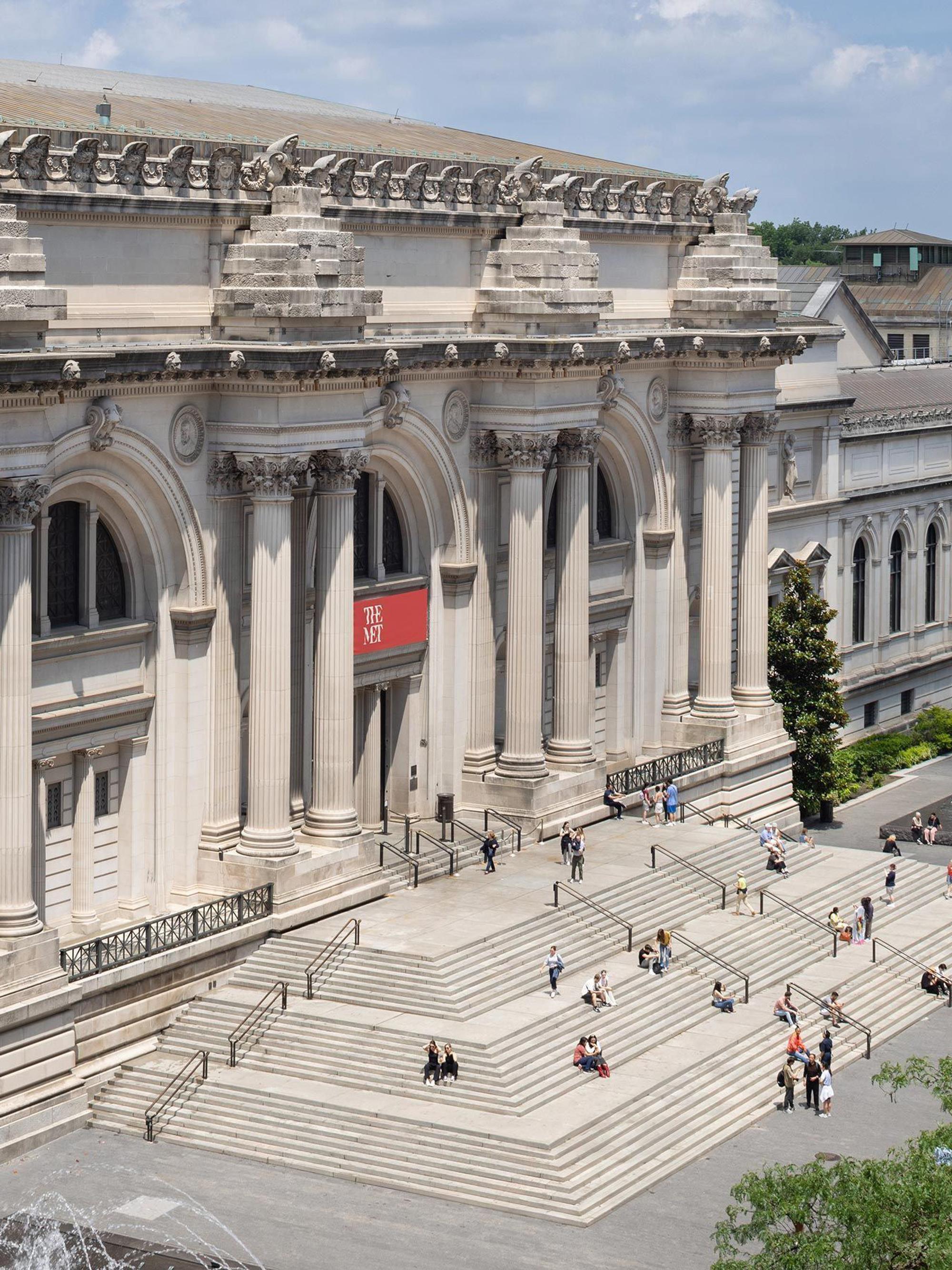 The Met's facade viewed from the south on a bright sunny day