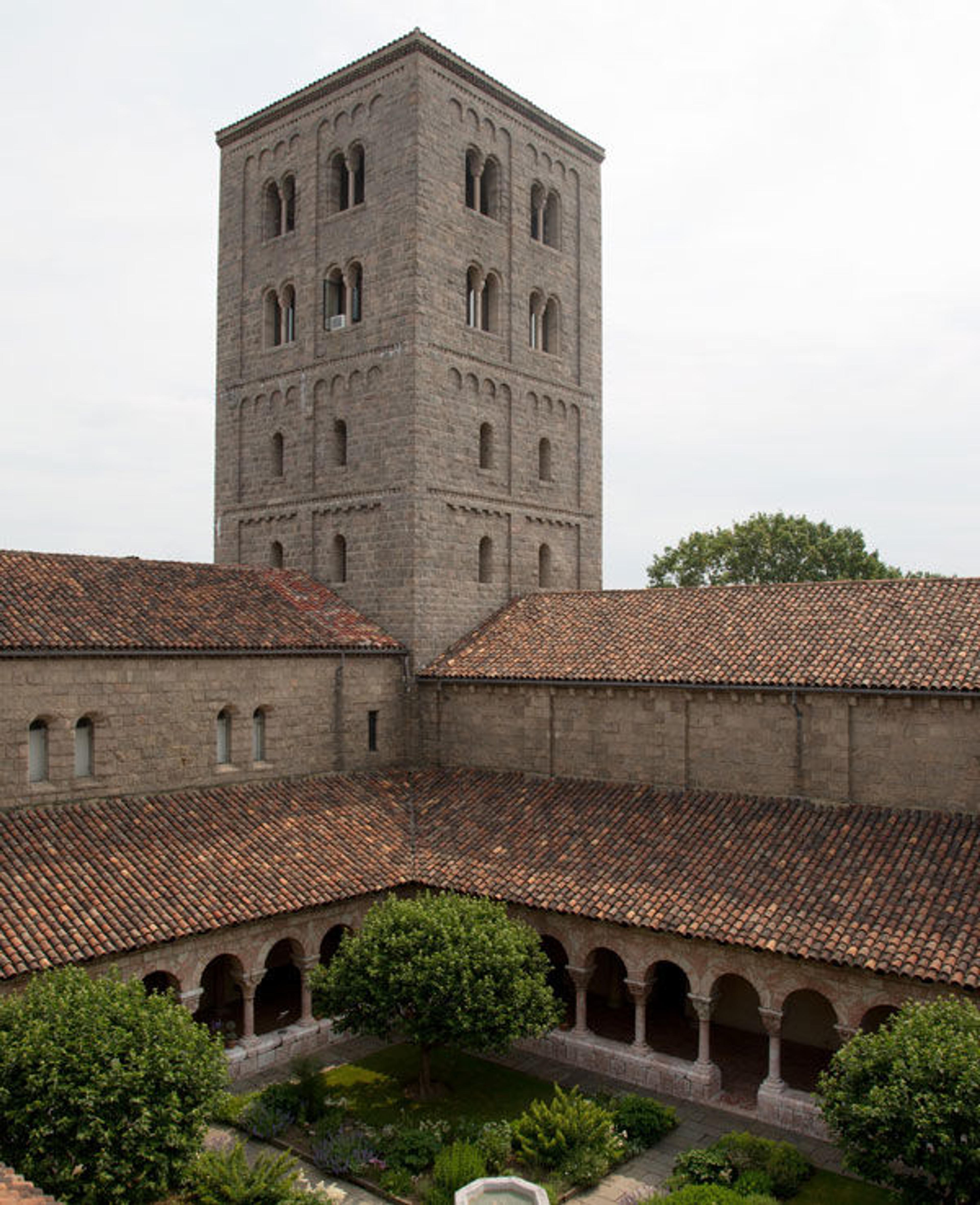 Cloister from Saint-Michel-de-Cuxa from above