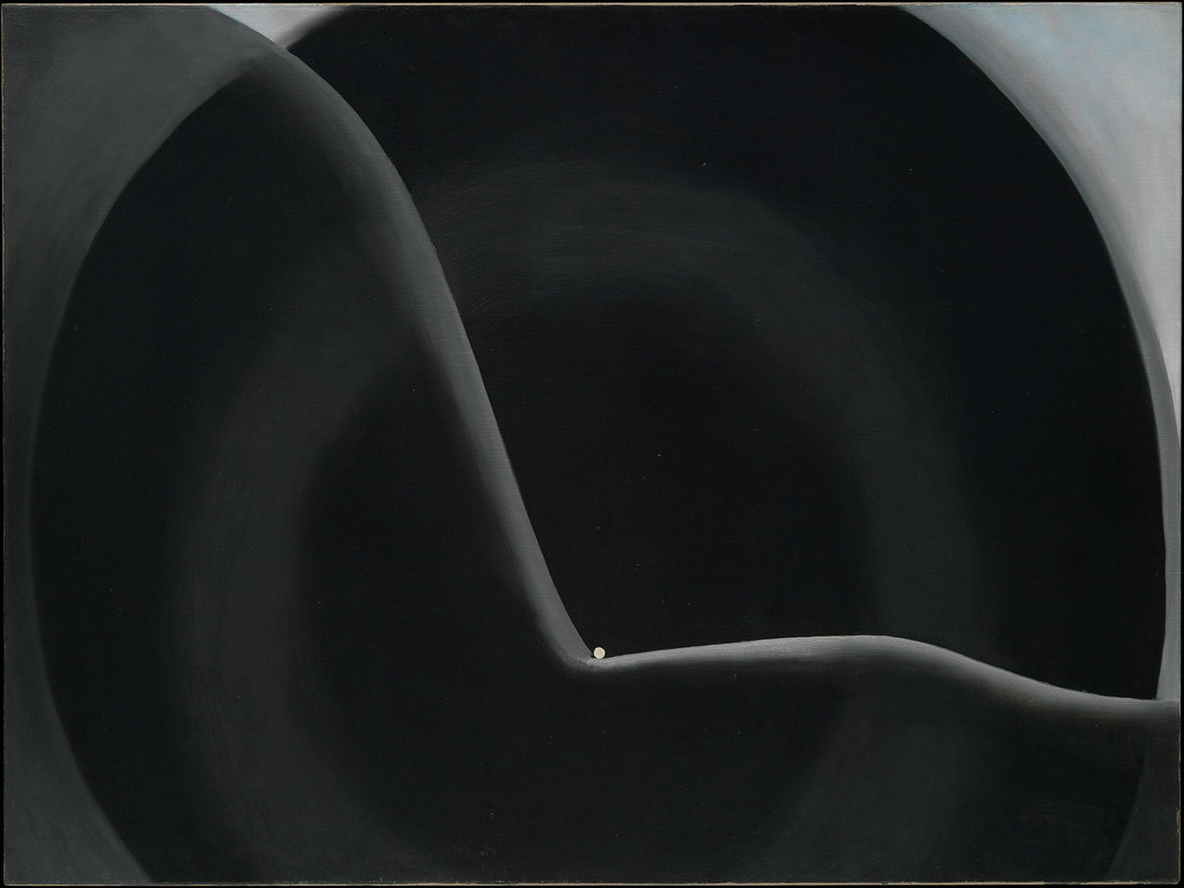 Black Abstraction, Georgia O'Keeffe (American, Sun Prairie, Wisconsin 1887-1986 Santa Fe, New Mexico), Oil on canvas