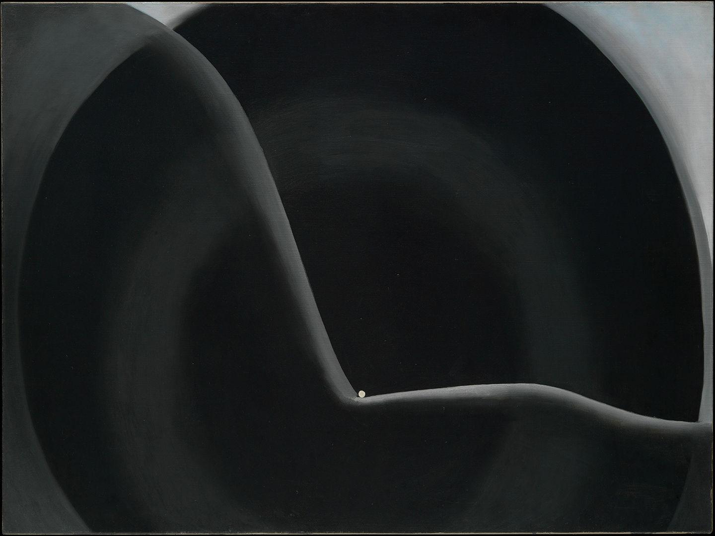 Black Abstraction, Georgia O'Keeffe (American, Sun Prairie, Wisconsin 1887-1986 Santa Fe, New Mexico), Oil on canvas