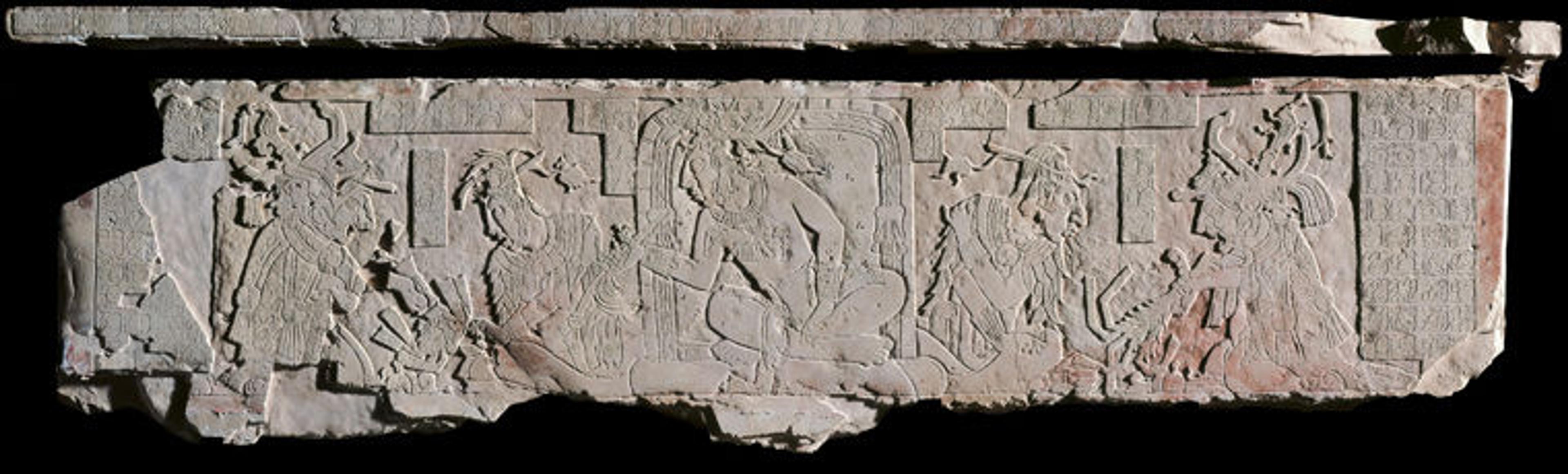 Stone platform panel made by Maya sculptors