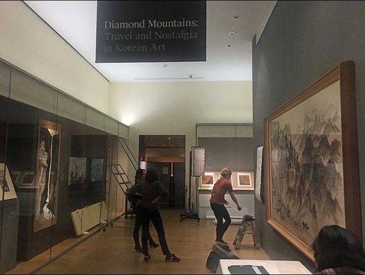 Overseeing the placement of the intro panel