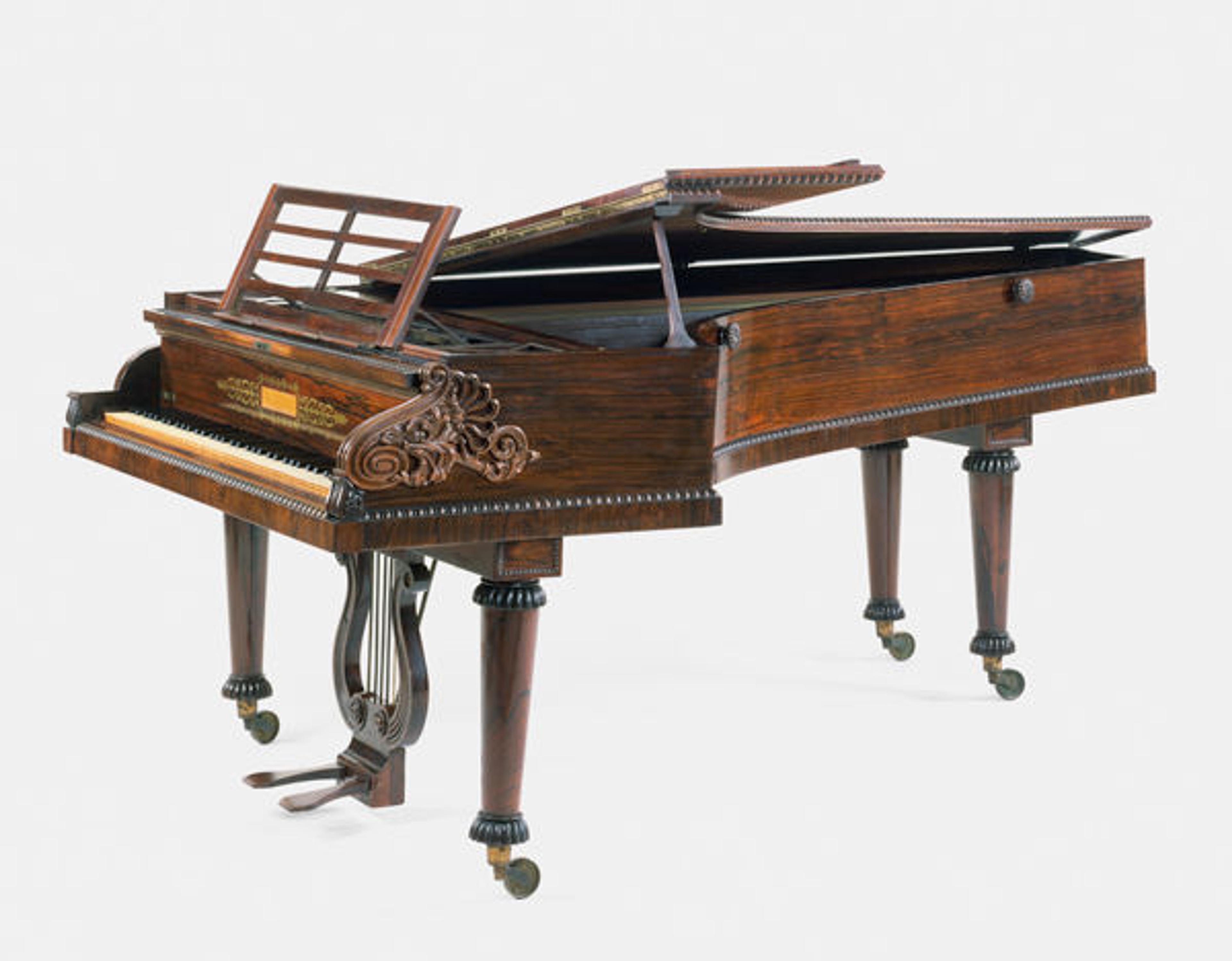 Grand piano, 1827. John Broadwood & Sons, London, England, United Kingdom. Wood, various materials. The Metropolitan Museum of Art, New York, Gift of Professor Stoddard Lincoln, 1972 (1972.109)