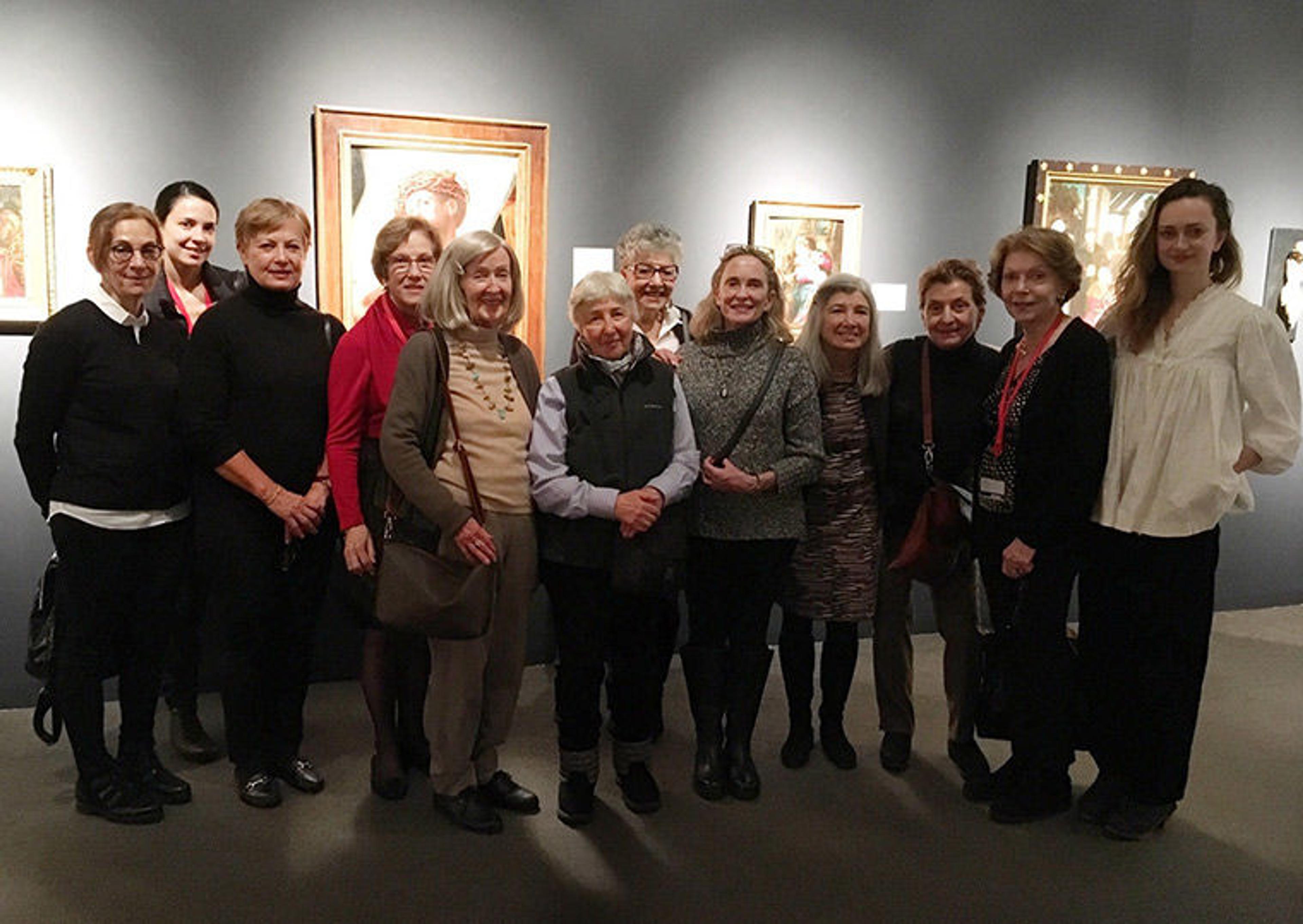 Watson Volunteers in a gallery