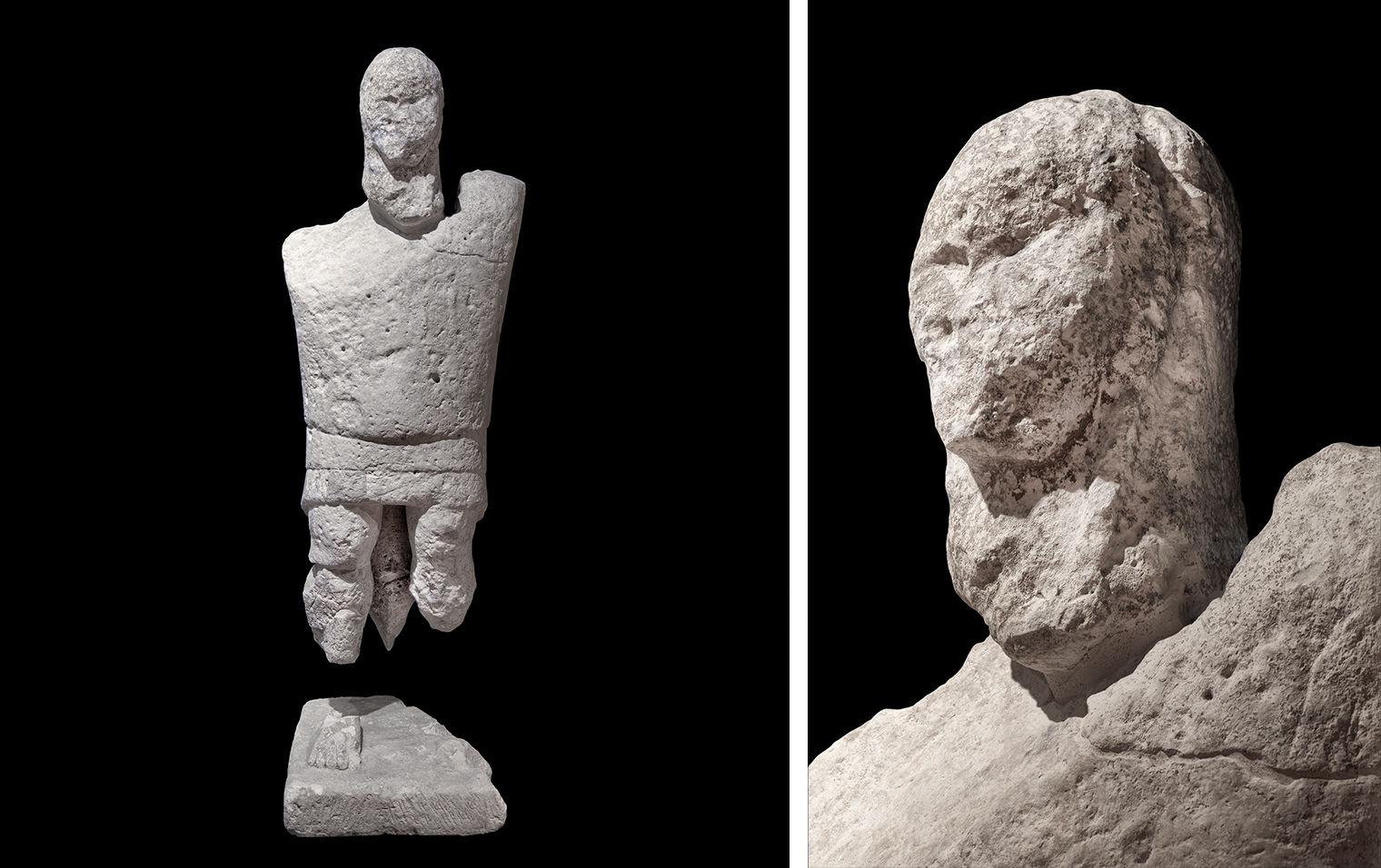 Wide image of Mannedu on the left and on the right a close up shot of Mannedu.