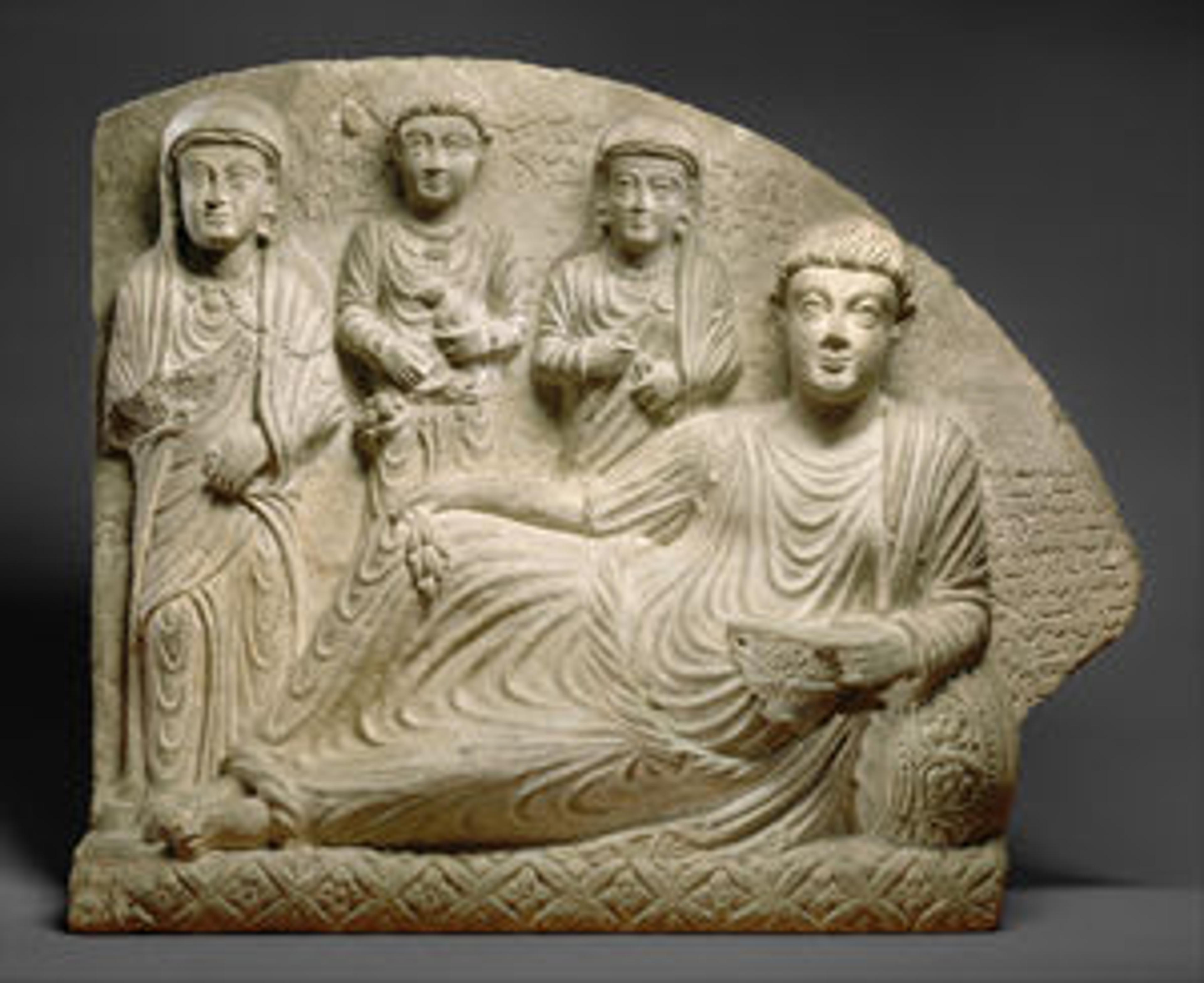 Gravestone with funerary banquet (02.29.1)