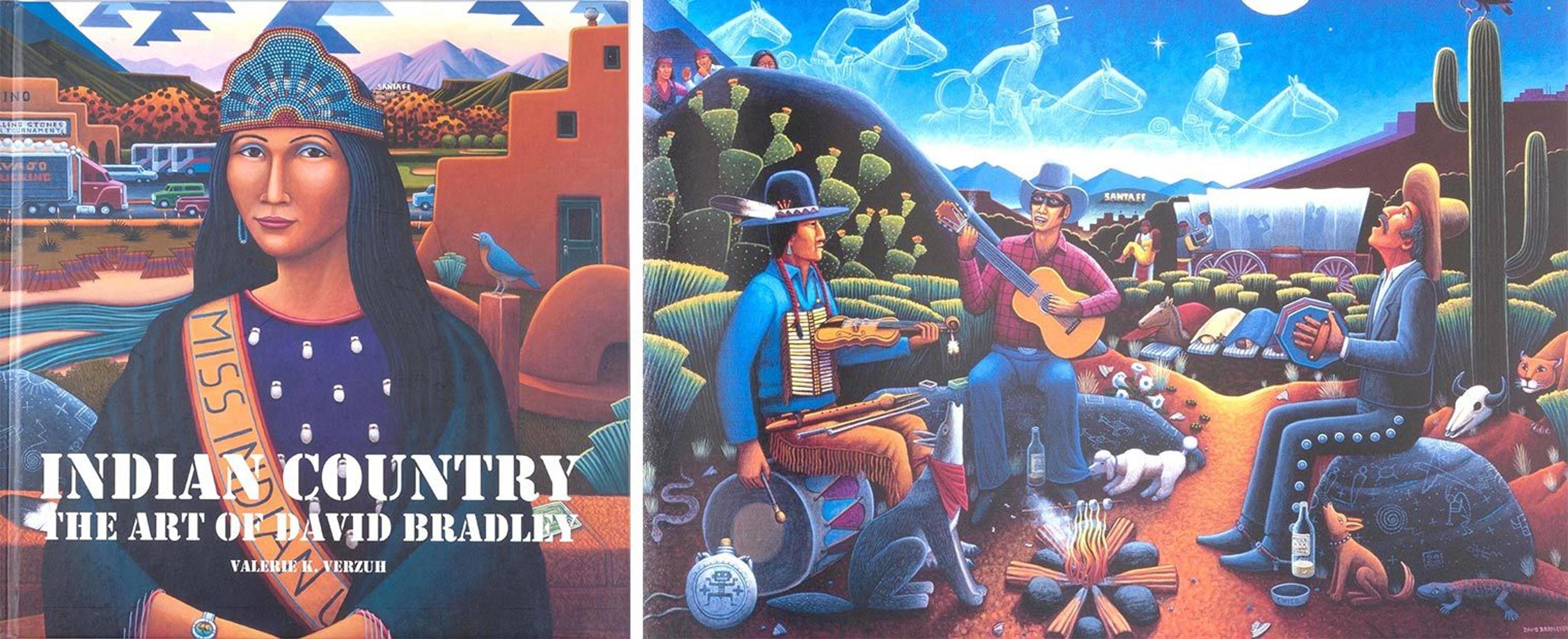 Cover with illustration of men around a fire