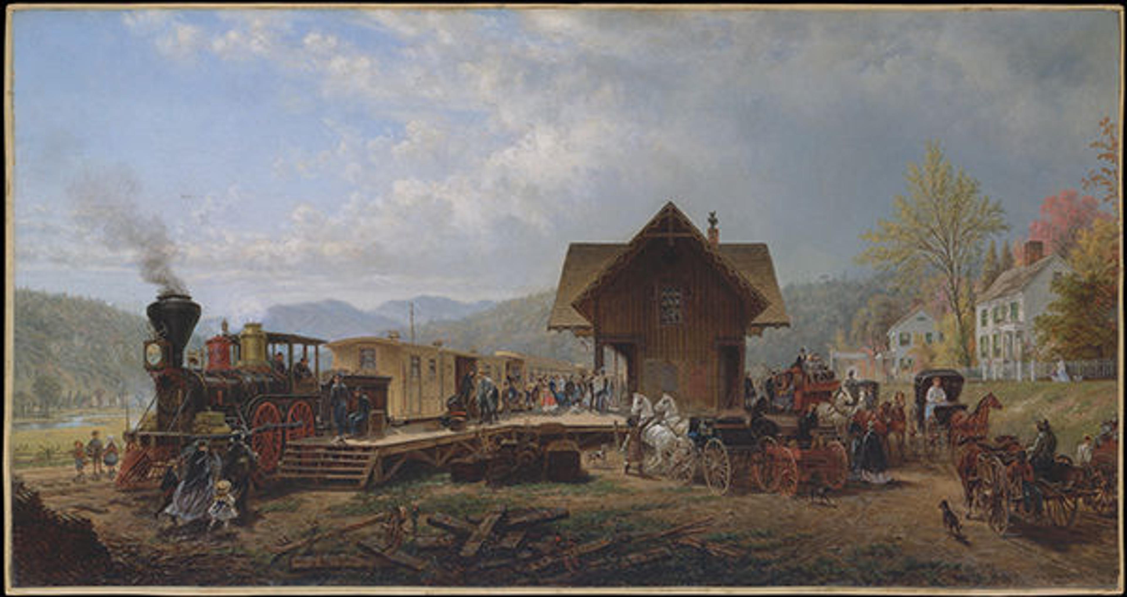 The 9:45 Accommodation, 1867. Oil on canvas; 16 x 30 5/8 in. (40.6 x 77.8 cm). Bequest of Moses Tanenbaum, 1937 (39.47.1)