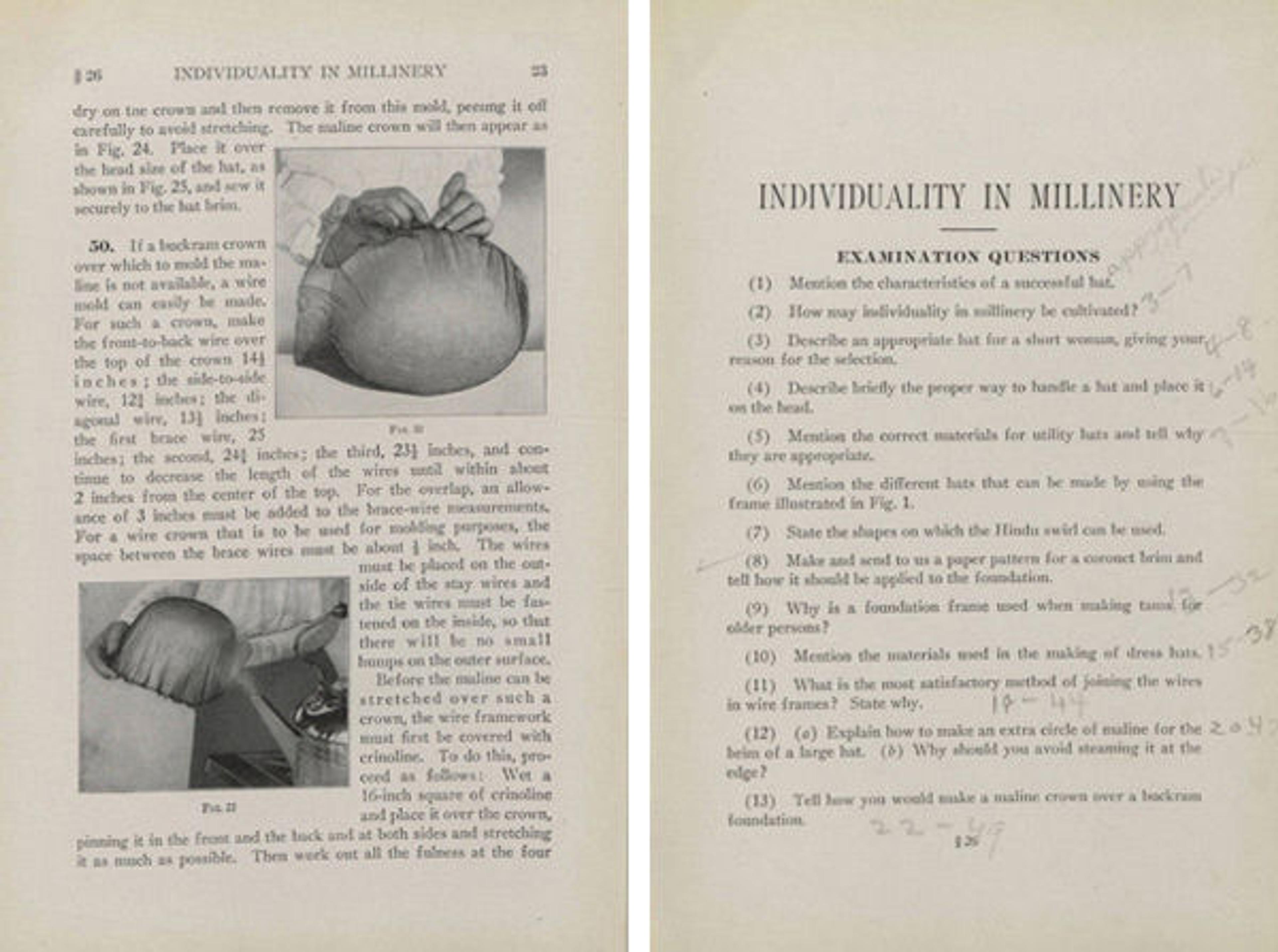 Pages from Individuality in Millinery