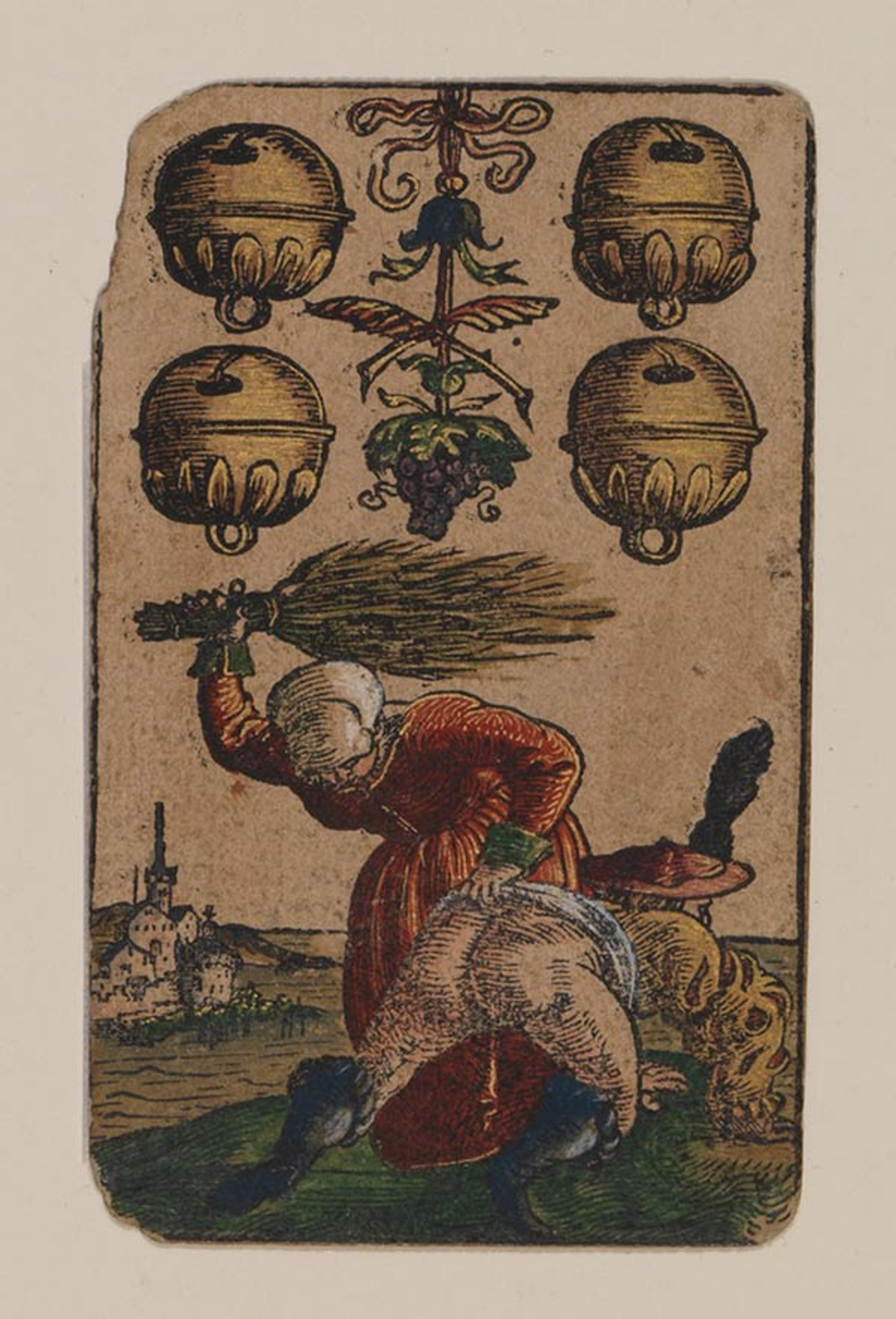 Four of Bells from The Playing Cards of Peter Flötner: Suit of Bells