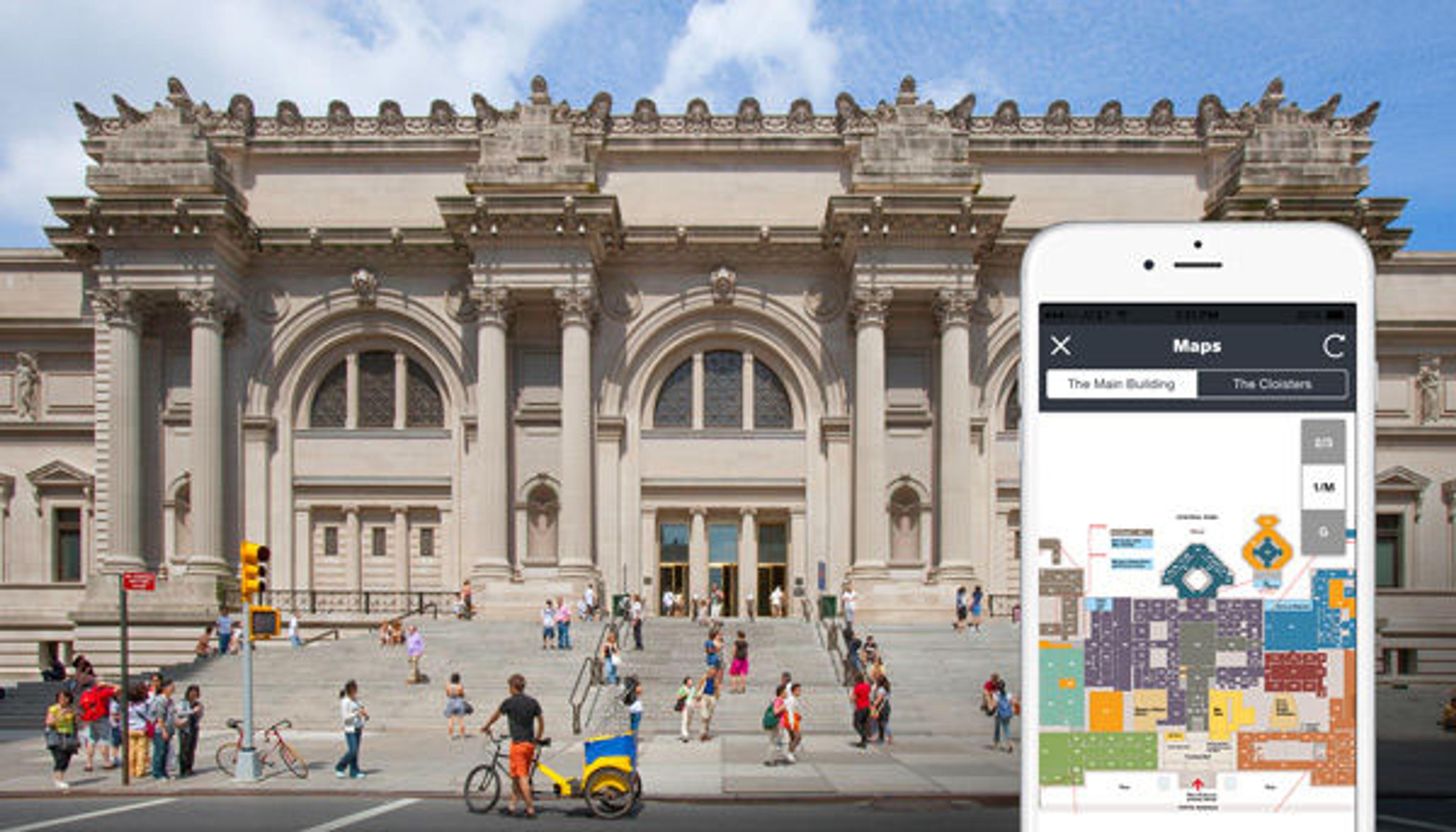 The Met app now features a map of the Museum