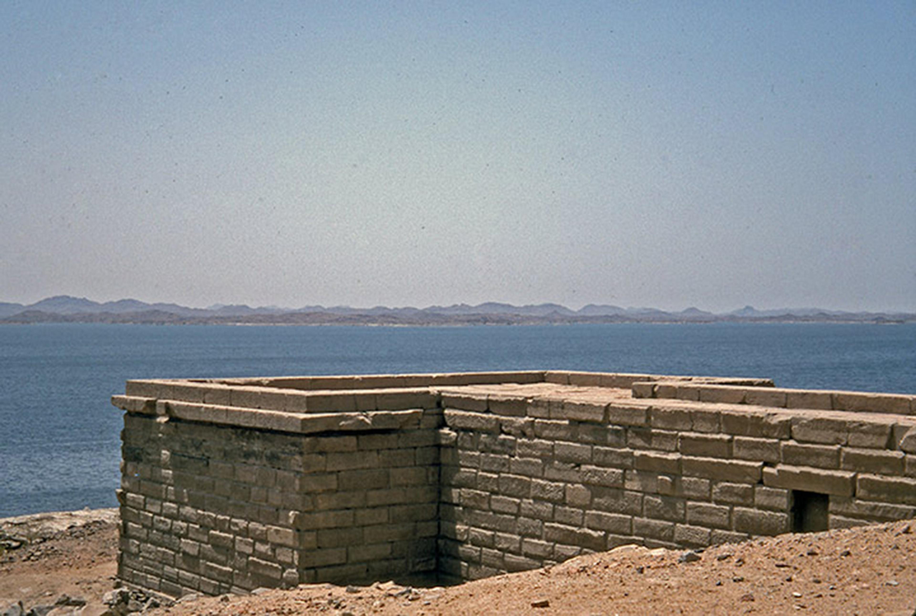 The terrace of the temple at Kalabsha, overlooking the Nile