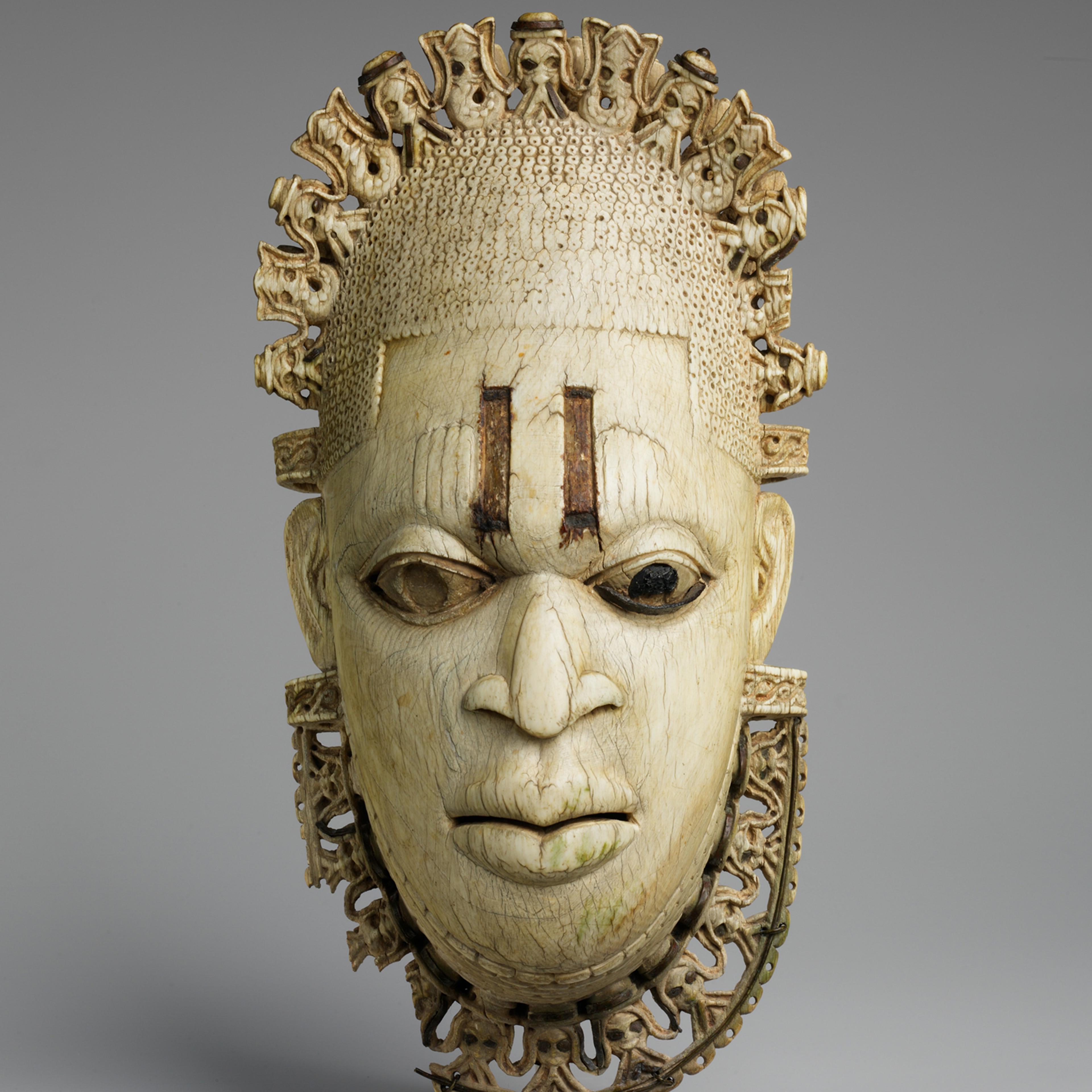 ivory mask of a man
