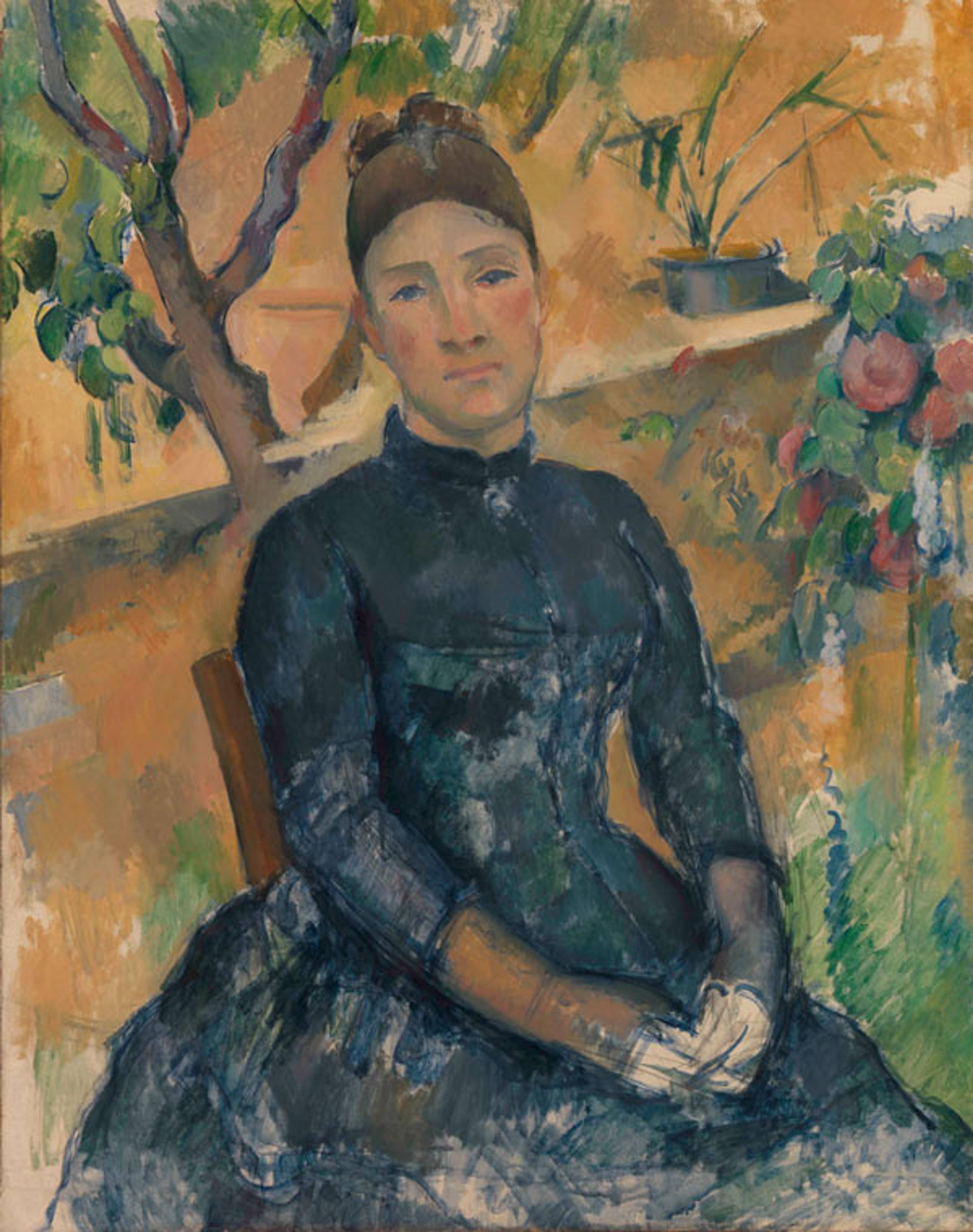 Paul Cézanne (French, 1839–1906) | Madame Cézanne in the Conservatory, 1891 | 61.101.2