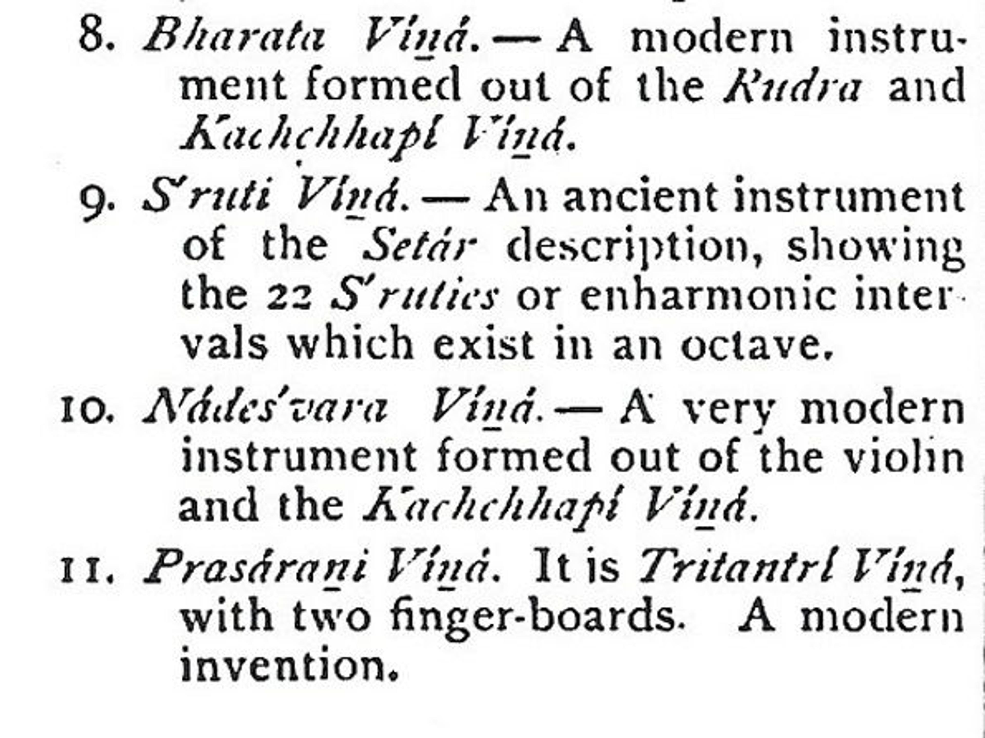 Some of Tagore's entries from the 1883 Boston Exhibition catalogue