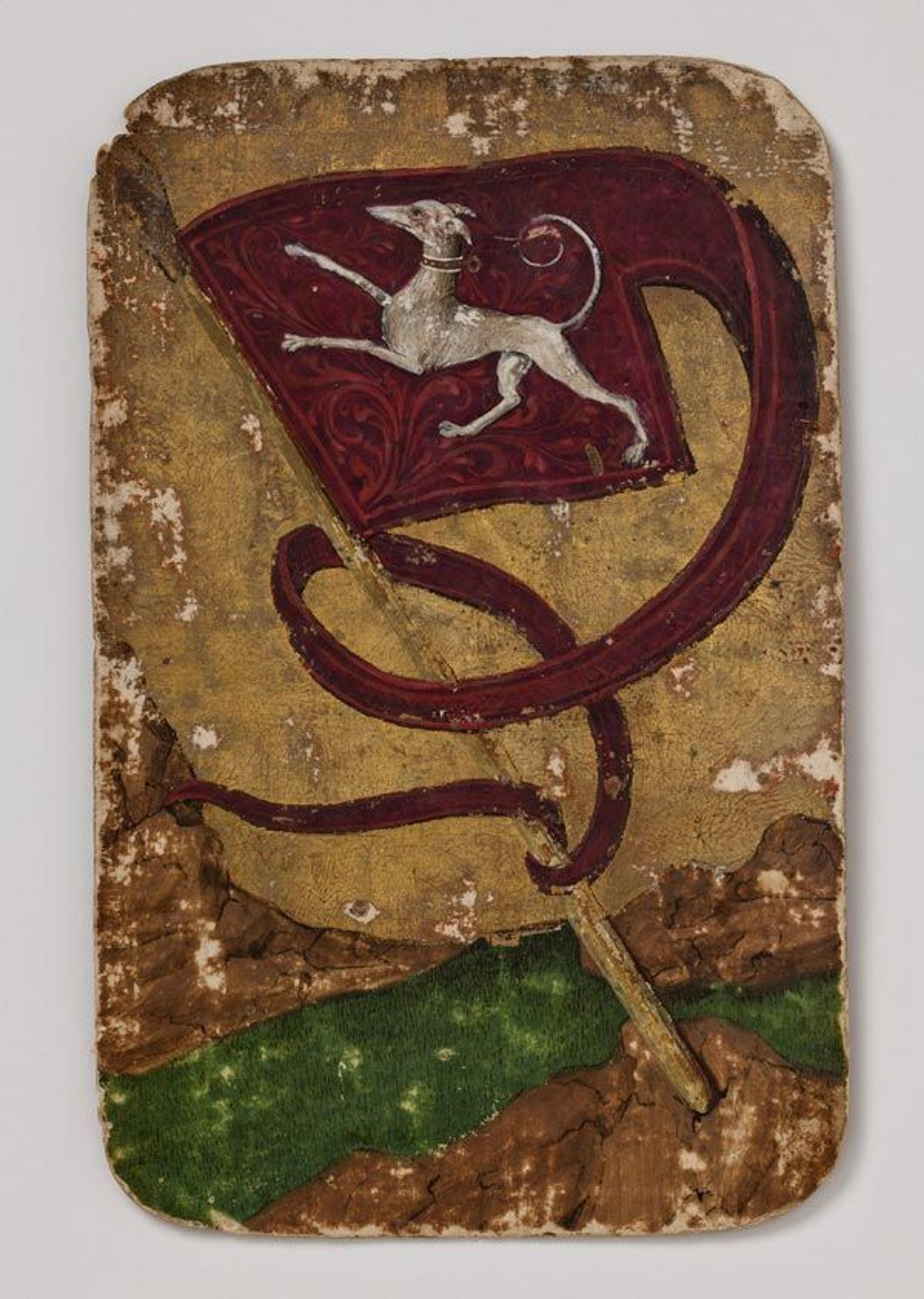 Banner (10) of Hounds from the The Stuttgart Playing Cards