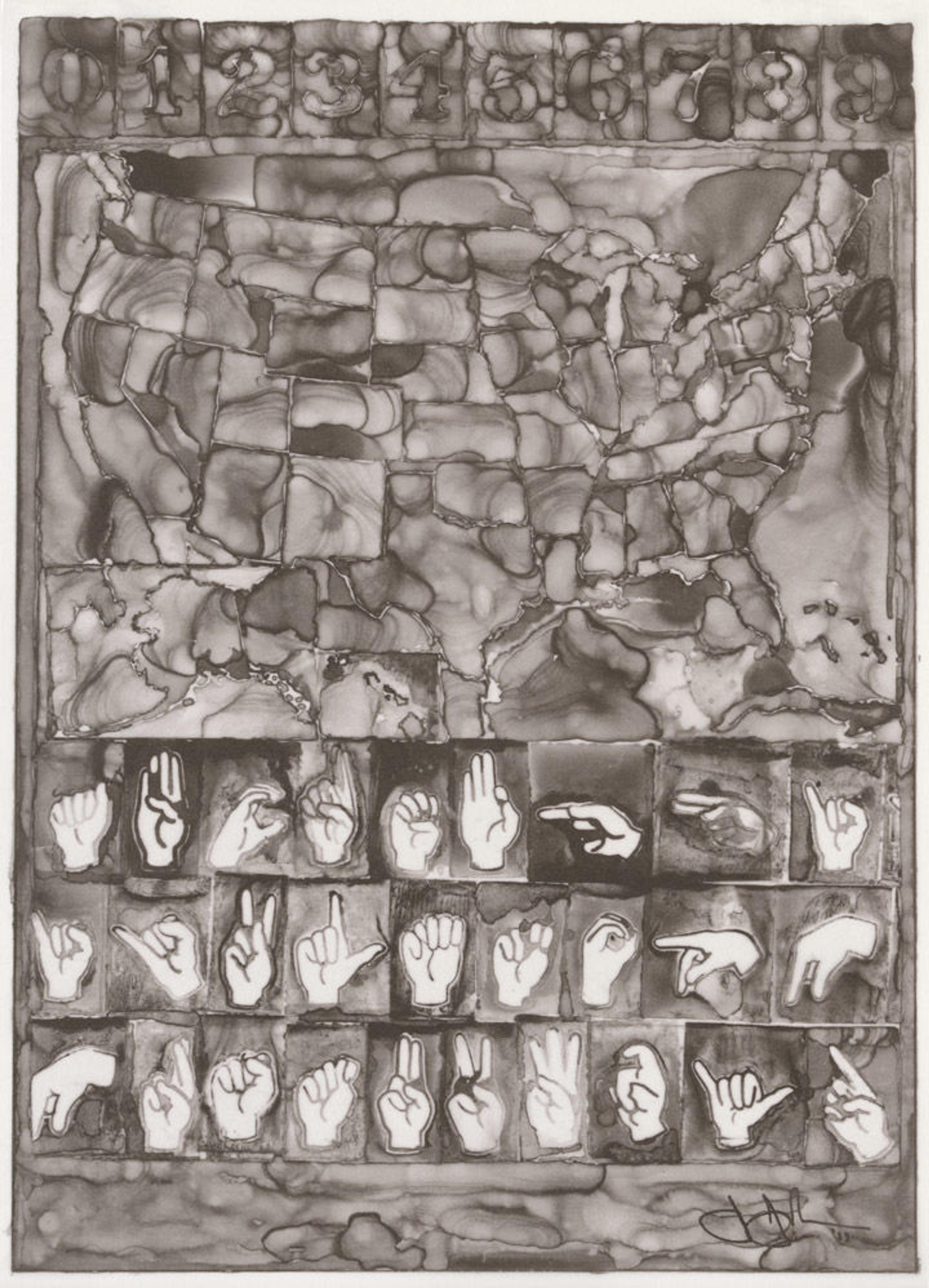 Jasper Johns (American, born Augusta, Georgia, 1930). Untitled, 2013.