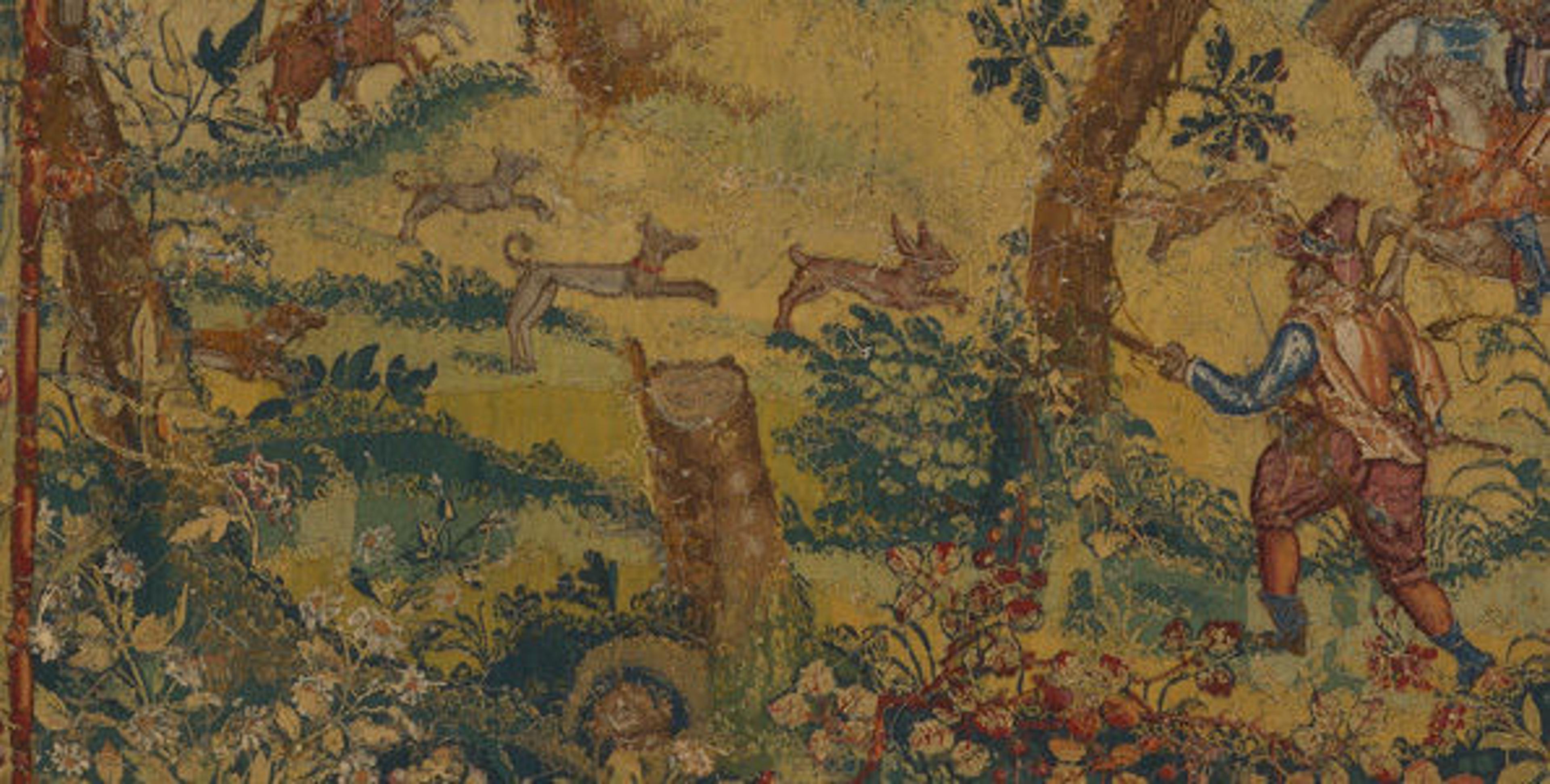 Hunters in a Landscape (back)