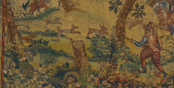 Hunters in a Landscape (back)