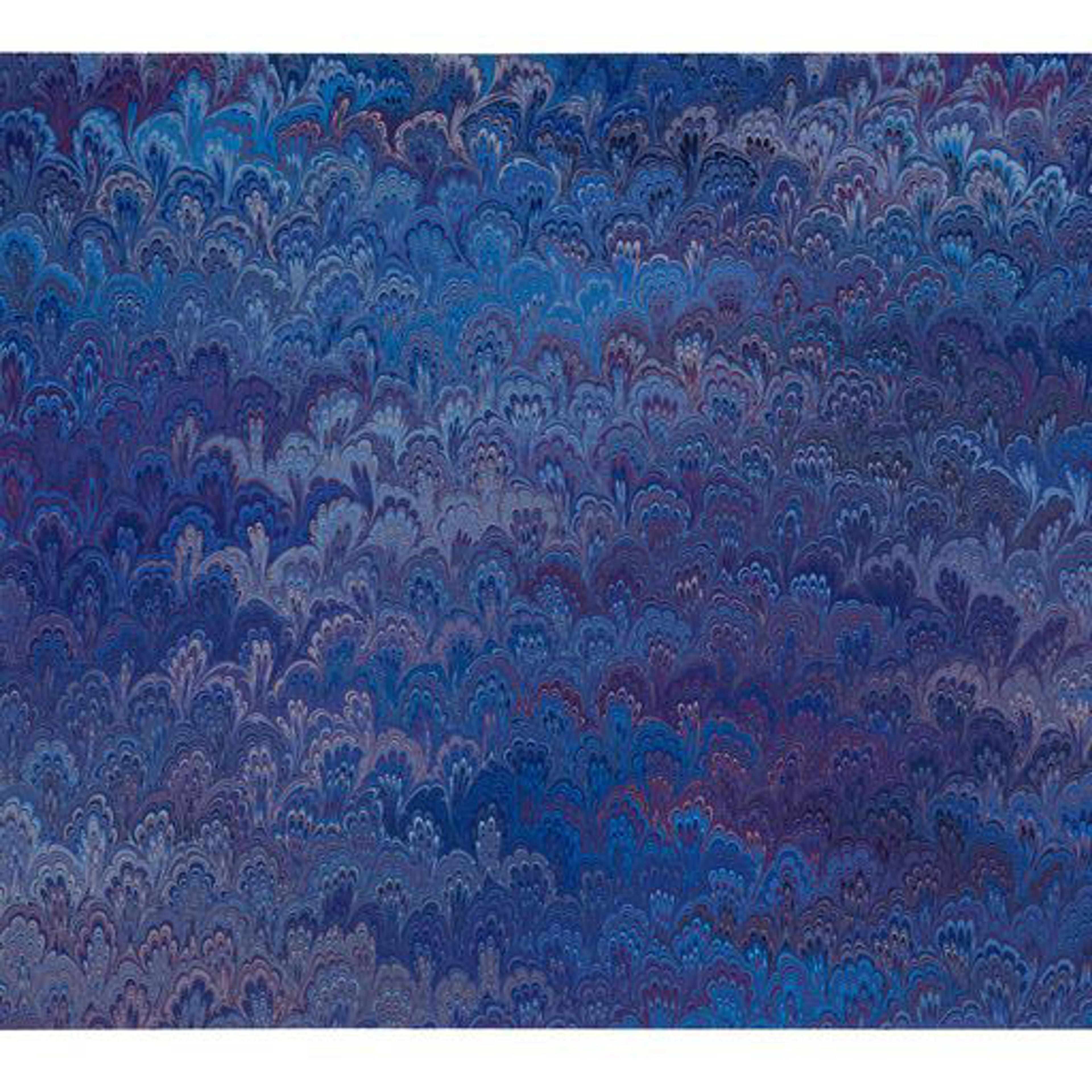 Marbled paper sample