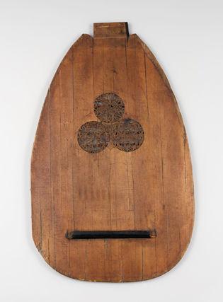 The original soundboard of the Tieffenbrucker lute (1989.13)