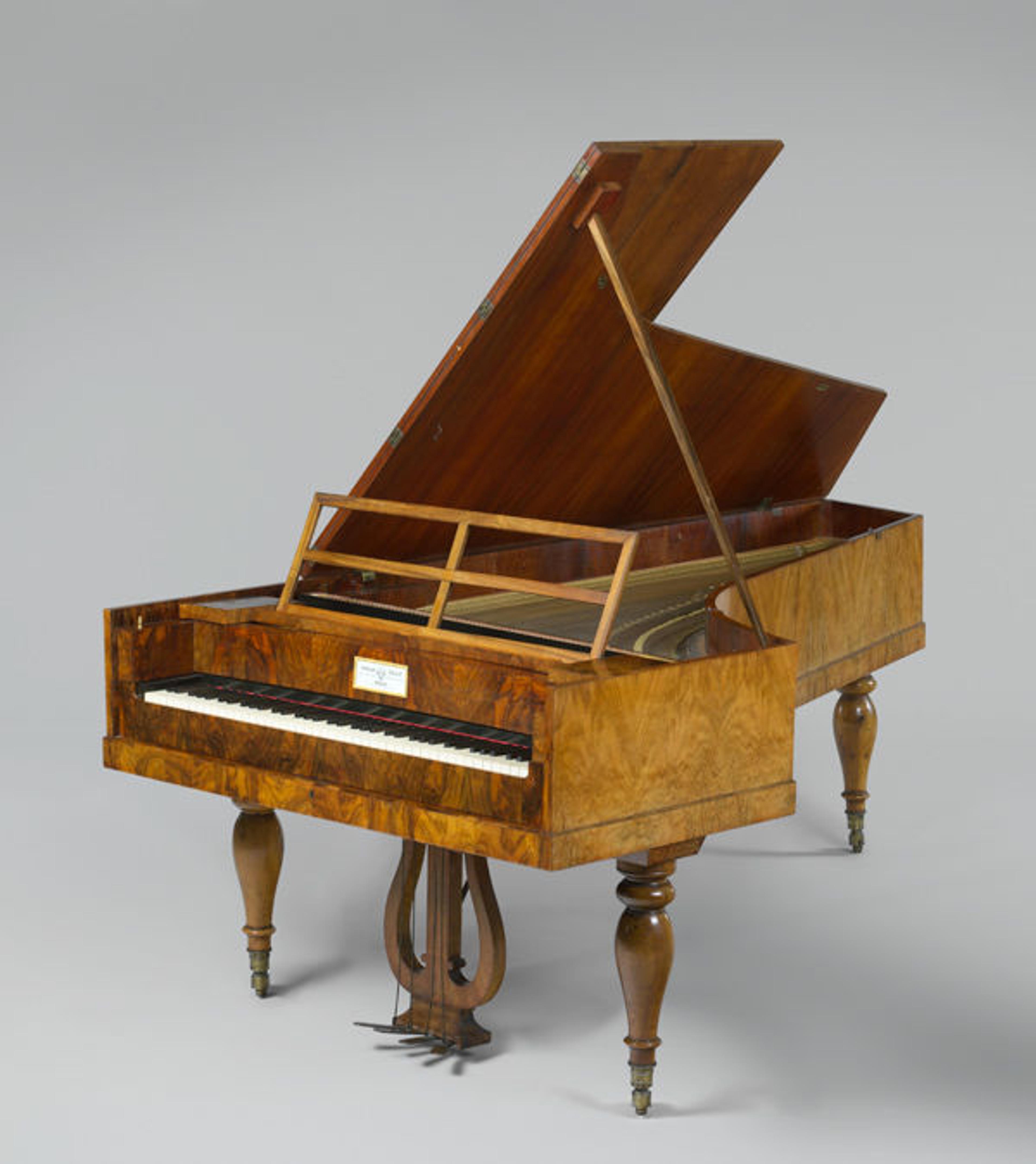 Conrad Graf (Austrian, 1782–1851). Fortepiano, ca. 1838. Walnut-veneered spruce and oak. The Metropolitan Museum of Art, New York, Purchase, Amati Gifts, in memory of Frederick P. Rose, 2001 (2001.272)