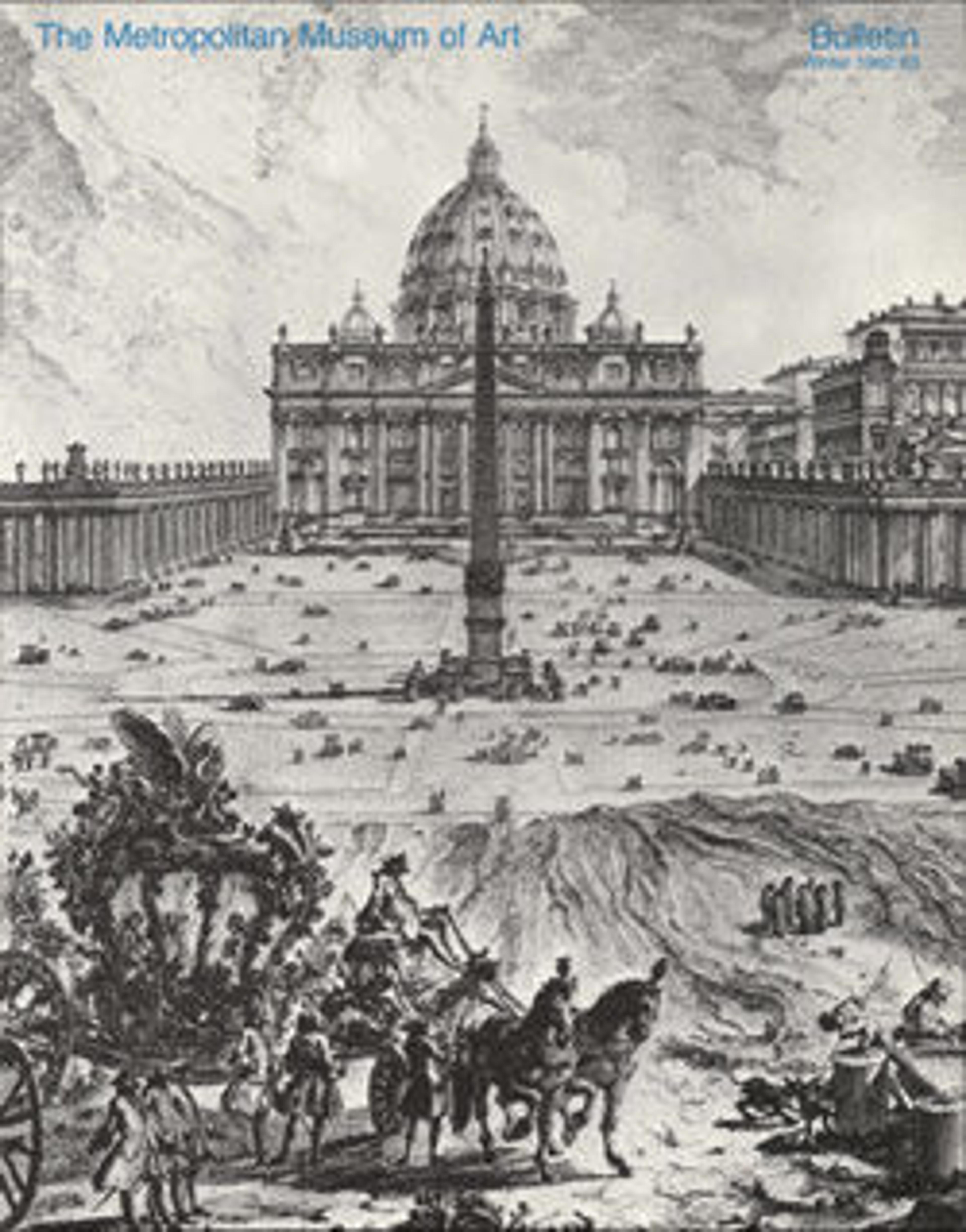 "The Building of the Vatican: The Papacy and Architecture": The Metropolitan Museum of Art Bulletin, v. 40, no. 3 (Winter, 1982-1983)